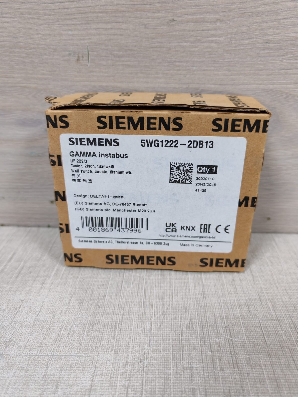 Siemens 5WG1222-2DB13 SIEMENS 5WG1222-2DB13 GAMMA INSTABUS 8