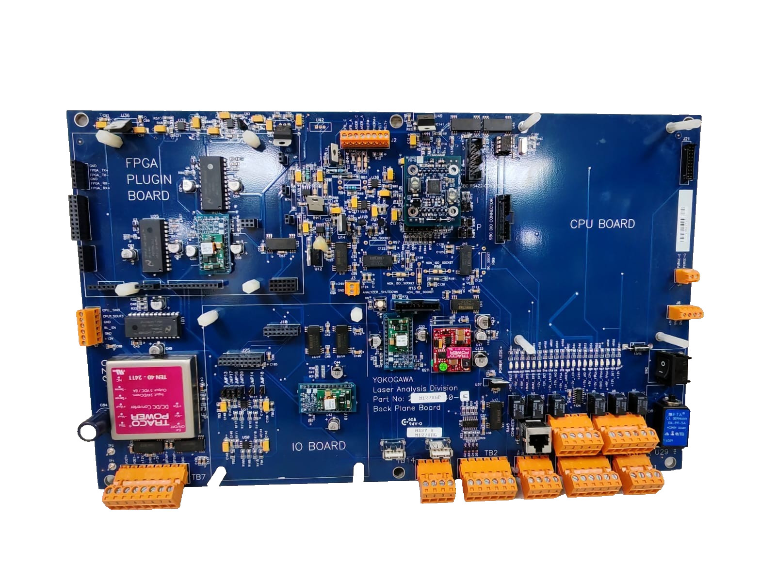 Yokogawa M1278GP Vertillas Backplane Board