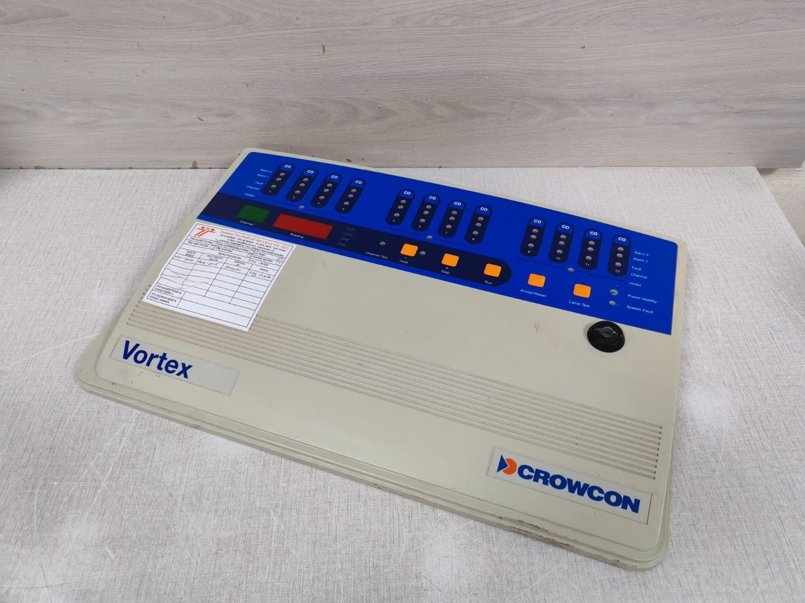 CROWCON SERIAL NO. VX-1139 CROWCON VORTEX RACK / SERIAL NO. VX-1139 5