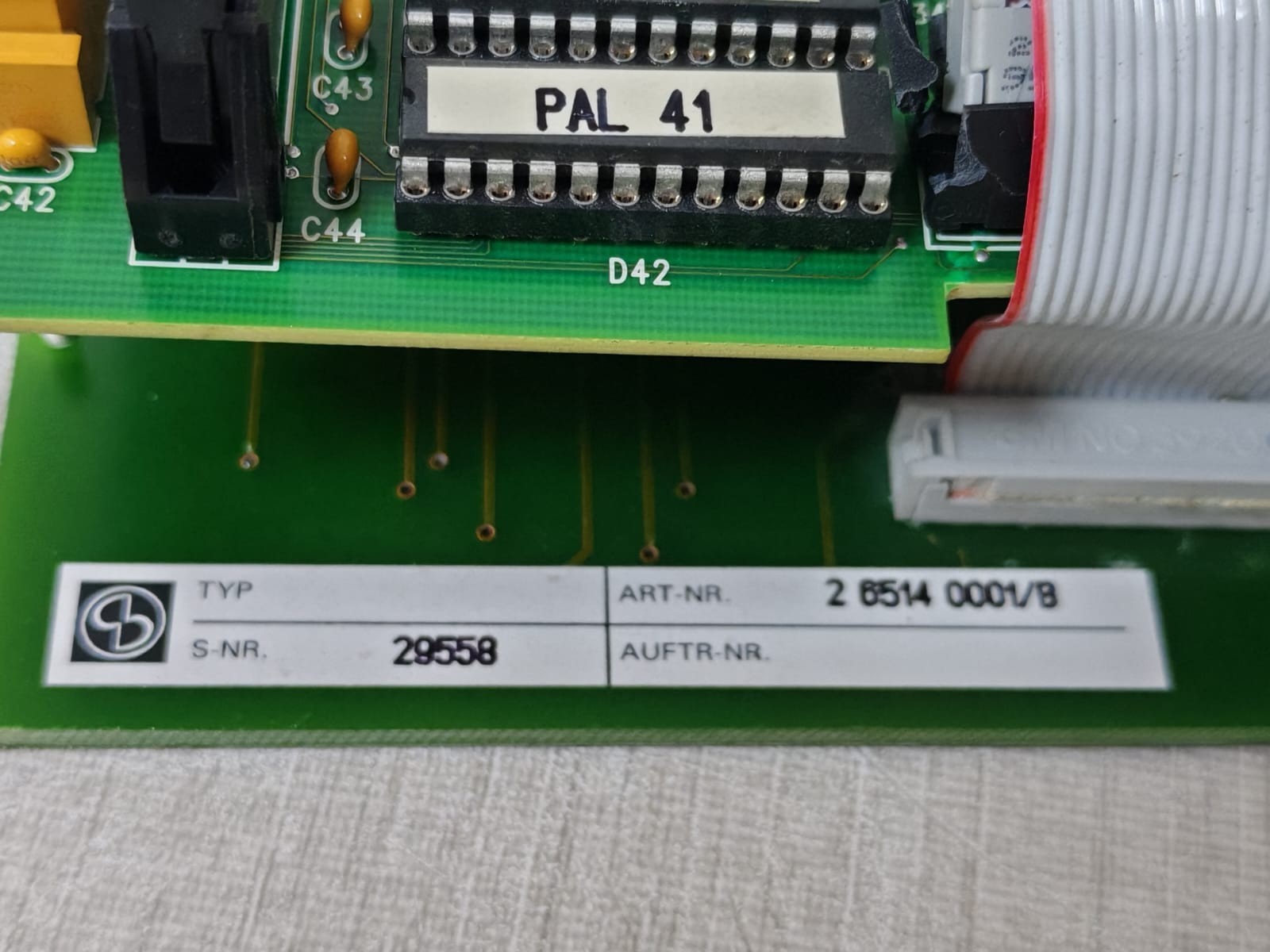Boekels 2 6514 0001/B Boekels DP848-00 Display Monitor /Pcb Board 2 6514 0001/B 7