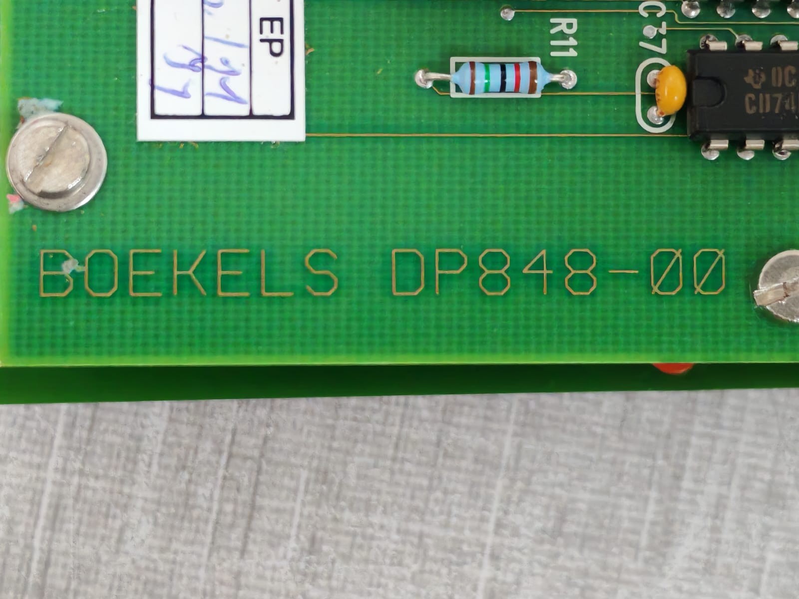 Boekels 2 6514 0001/B Boekels DP848-00 Display Monitor /Pcb Board 2 6514 0001/B 8