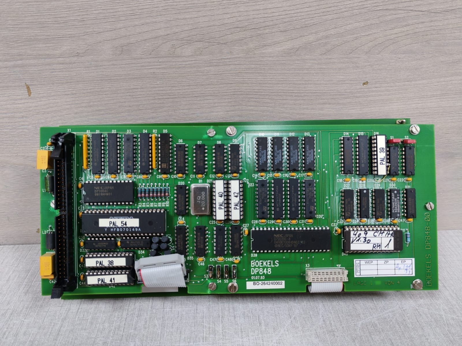 Boekels 2 6514 0001/B Boekels DP848-00 Display Monitor /Pcb Board 2 6514 0001/B 10