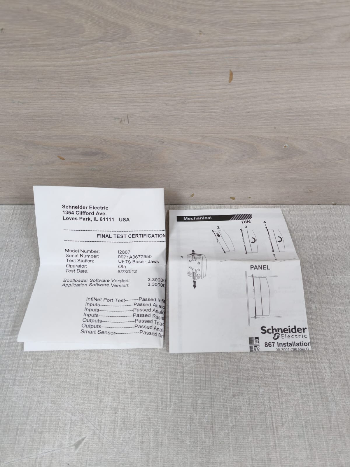 Schneider Electric i2867 SCHNEIDER ELECTRIC i2867 INFINIT II CONTROLLER 8