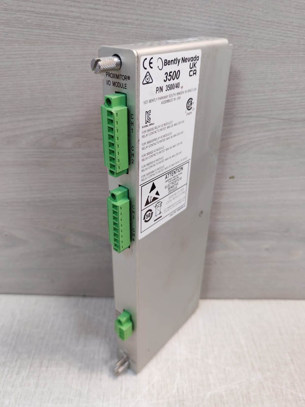 Bently Nevada 125680-01/ 184139-09 Bently Nevada 3500/40 Proximitor I/O Module 125680-01/ 184139-09 3