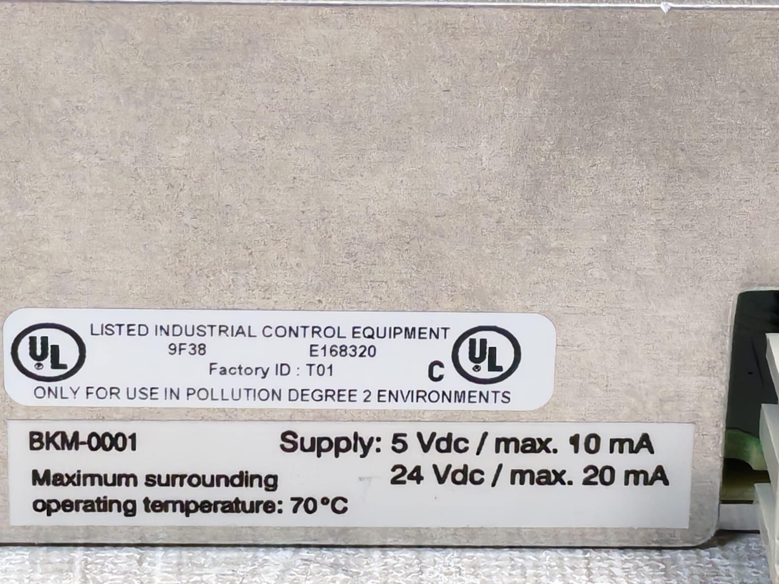 Honeywell BKM-0001 CC V1.1 Honeywell BKM-0001 CC V1.1 Battery and Key Switch Module 7