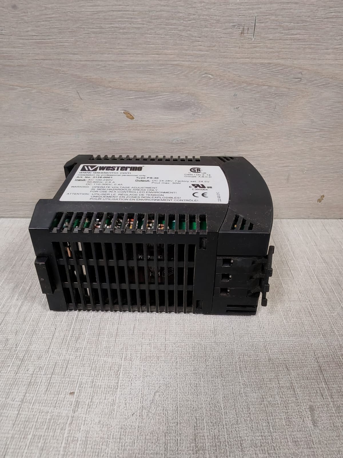 WESTERMO 3125-0001 WESTERMO PS-30 3125-0001 POWER SUPPLY 5