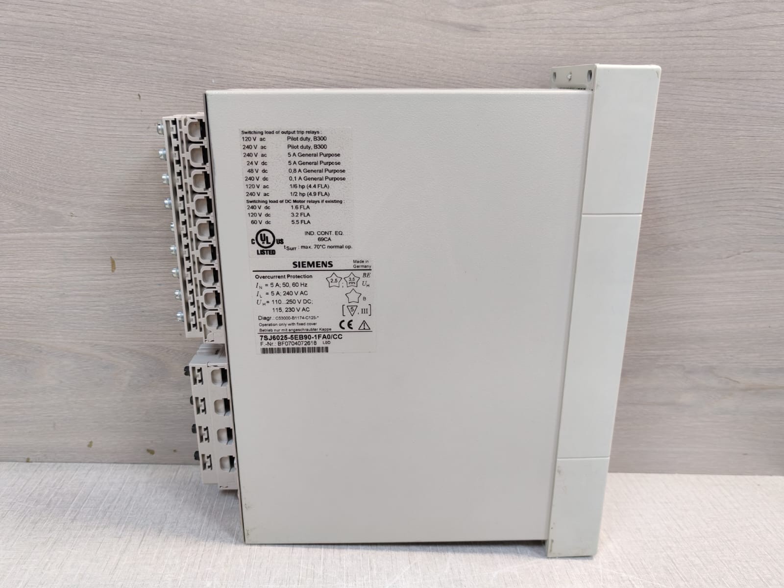 Siemens 7SJ6025-5EB90-1FA0/CC Siemens 7SJ6025-5EB90-1FA0/CC Overcurrent Protection 5