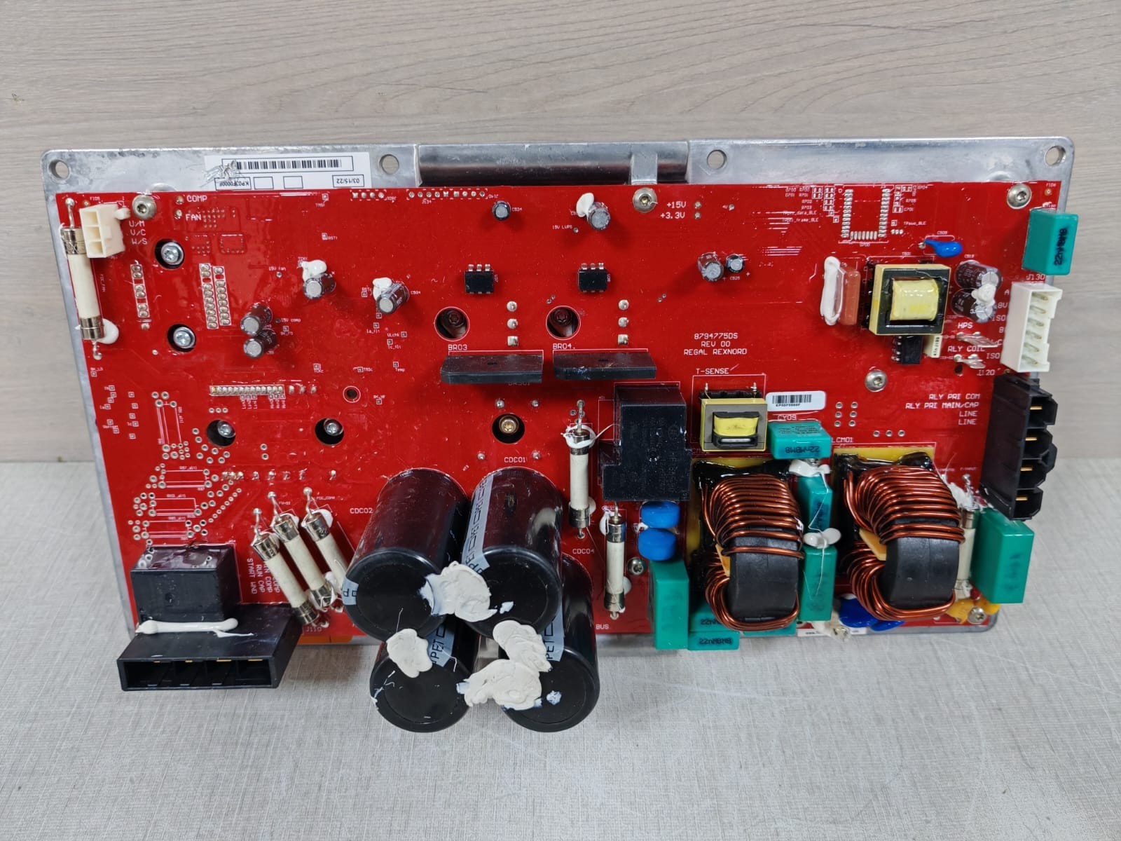 Genteq 8794775DS REV 00 REGAL REXNORD 2.0 KW 240V Inverter Drive Board