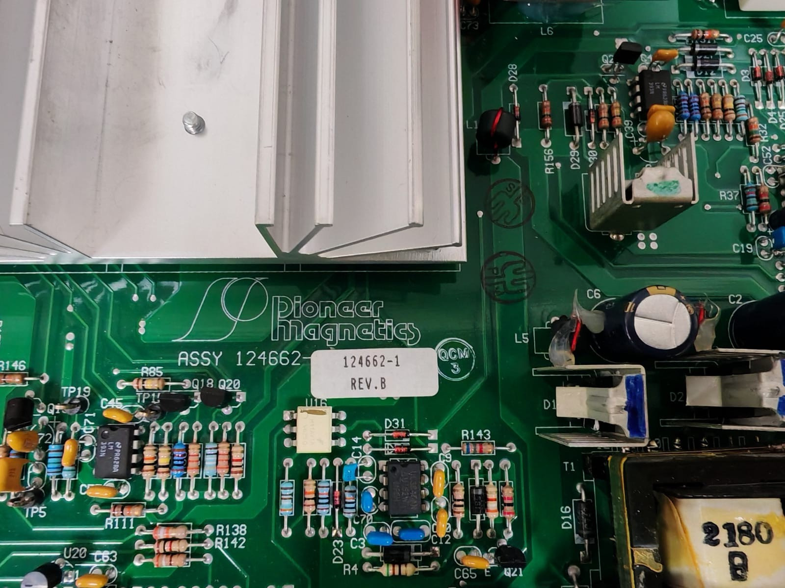 PIONEER MAGNETICS 51196989-100 PIONEER MAGNETICS ASSY 124662-1 REV.B CIRCUIT BOARD 51196989-100 2