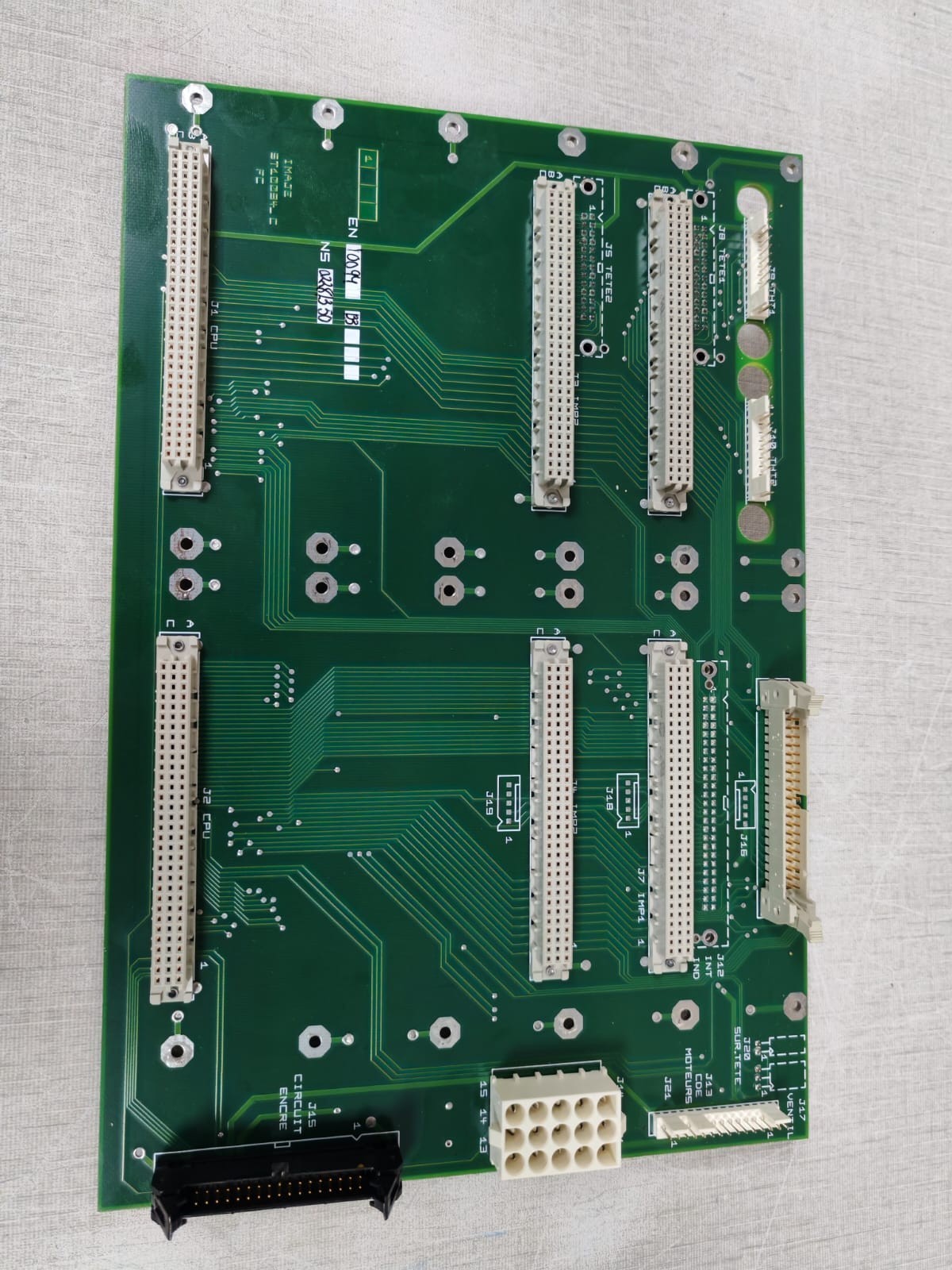 IMAJE ST10094_C EN-10094 133 NS 02281350 IMAJE ST10094_C EN-10094 133 NS 02281350 BACKPLANE BOARD 9