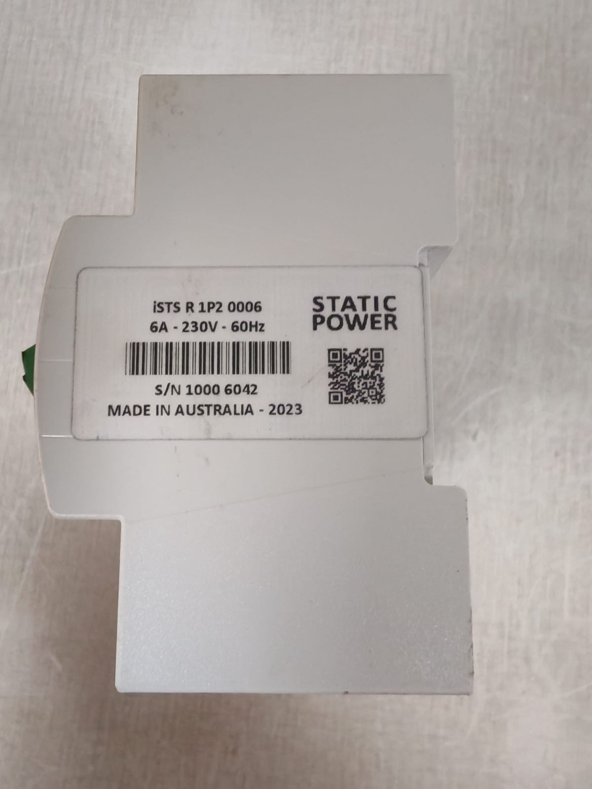 ISTS R 1P2 0006 ISTS STATIC POWER R 1P2 0006 STATIC TRANSFER SWITCH 6A-230V-60Hz 3