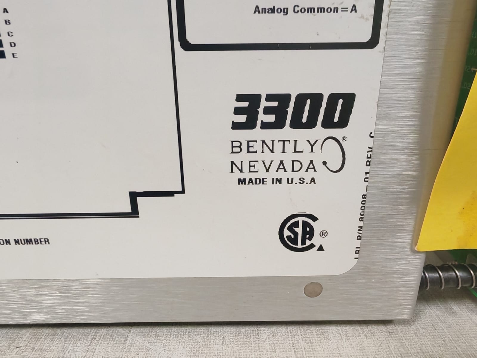 Bently Nevada 3300/03-01-00 BENTLY NEVADA 3300/03-01-00 SYSTEM MONITOR INTERFACE MODULE 9