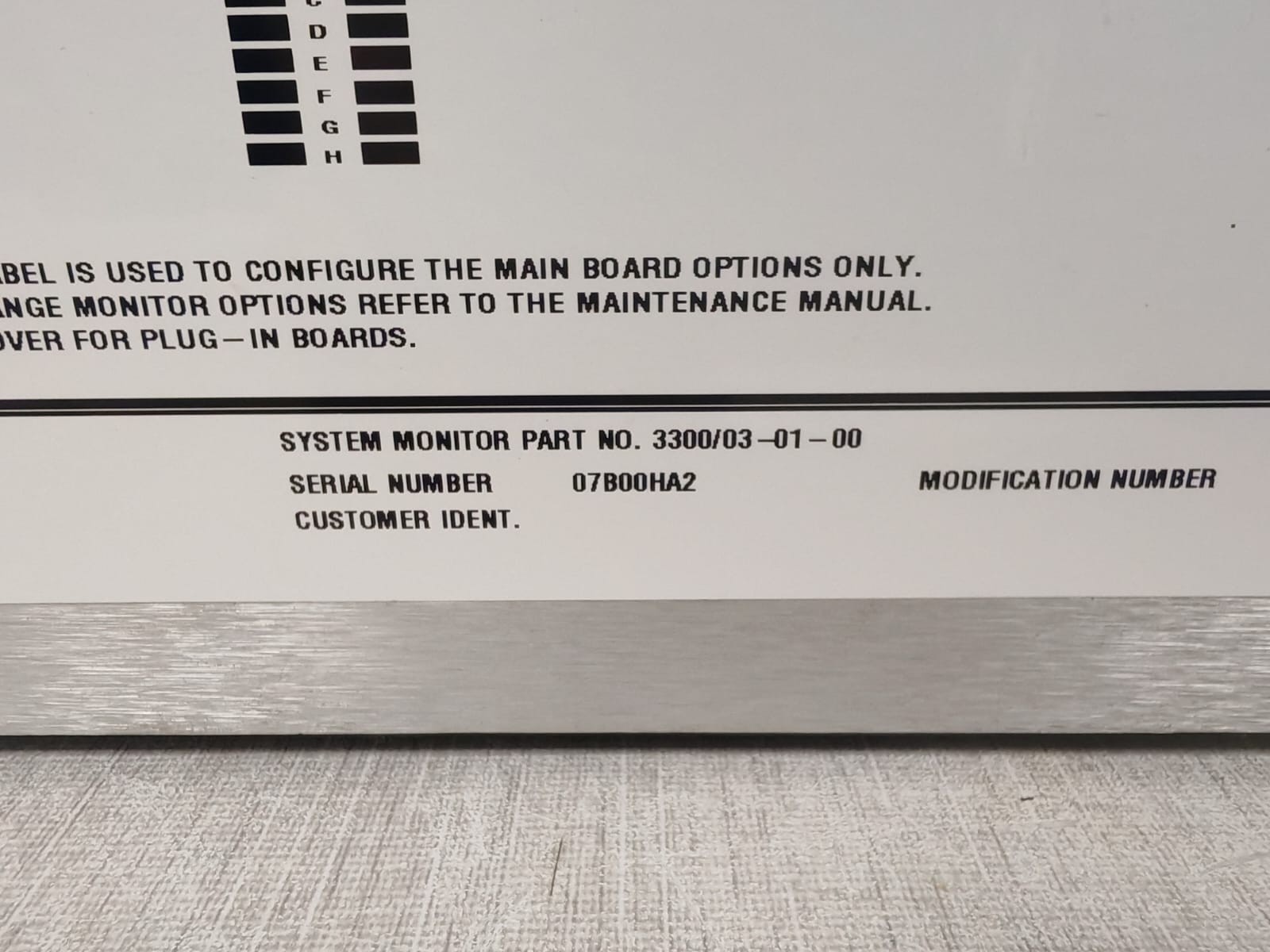 Bently Nevada 3300/03-01-00 BENTLY NEVADA 3300/03-01-00 SYSTEM MONITOR INTERFACE MODULE 10