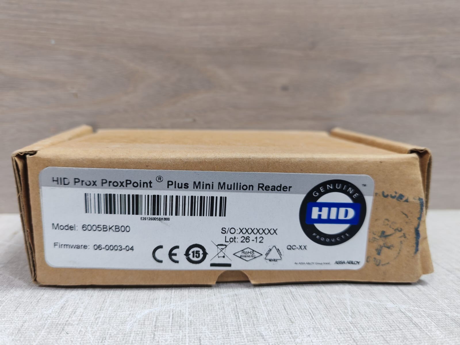 HID 600BKB00 HID 6005BKB00 Proxpoint Plus Mini Mullion Reader FW: 06-0003-04 9