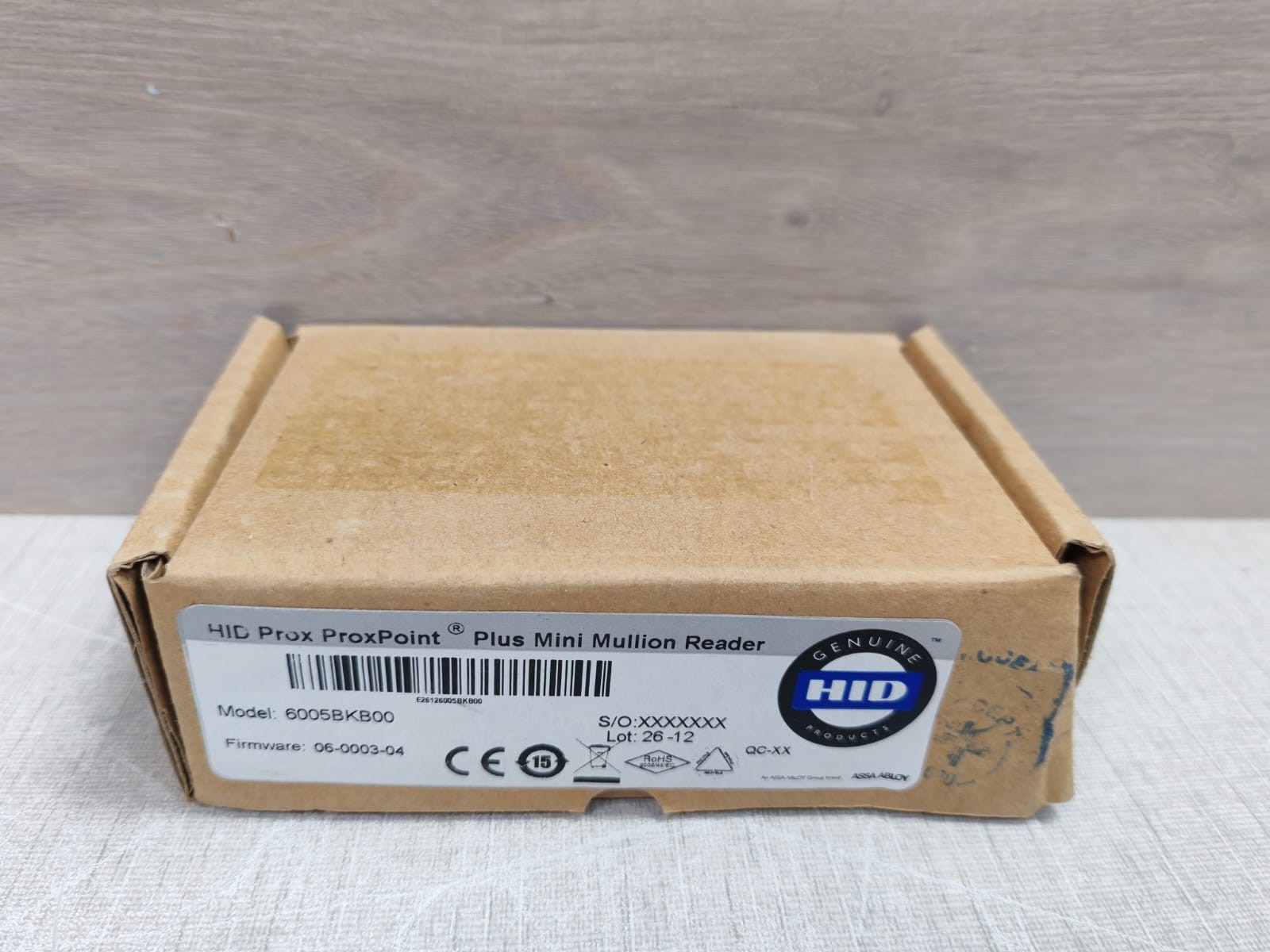 HID 600BKB00 HID 6005BKB00 Proxpoint Plus Mini Mullion Reader FW: 06-0003-04 10