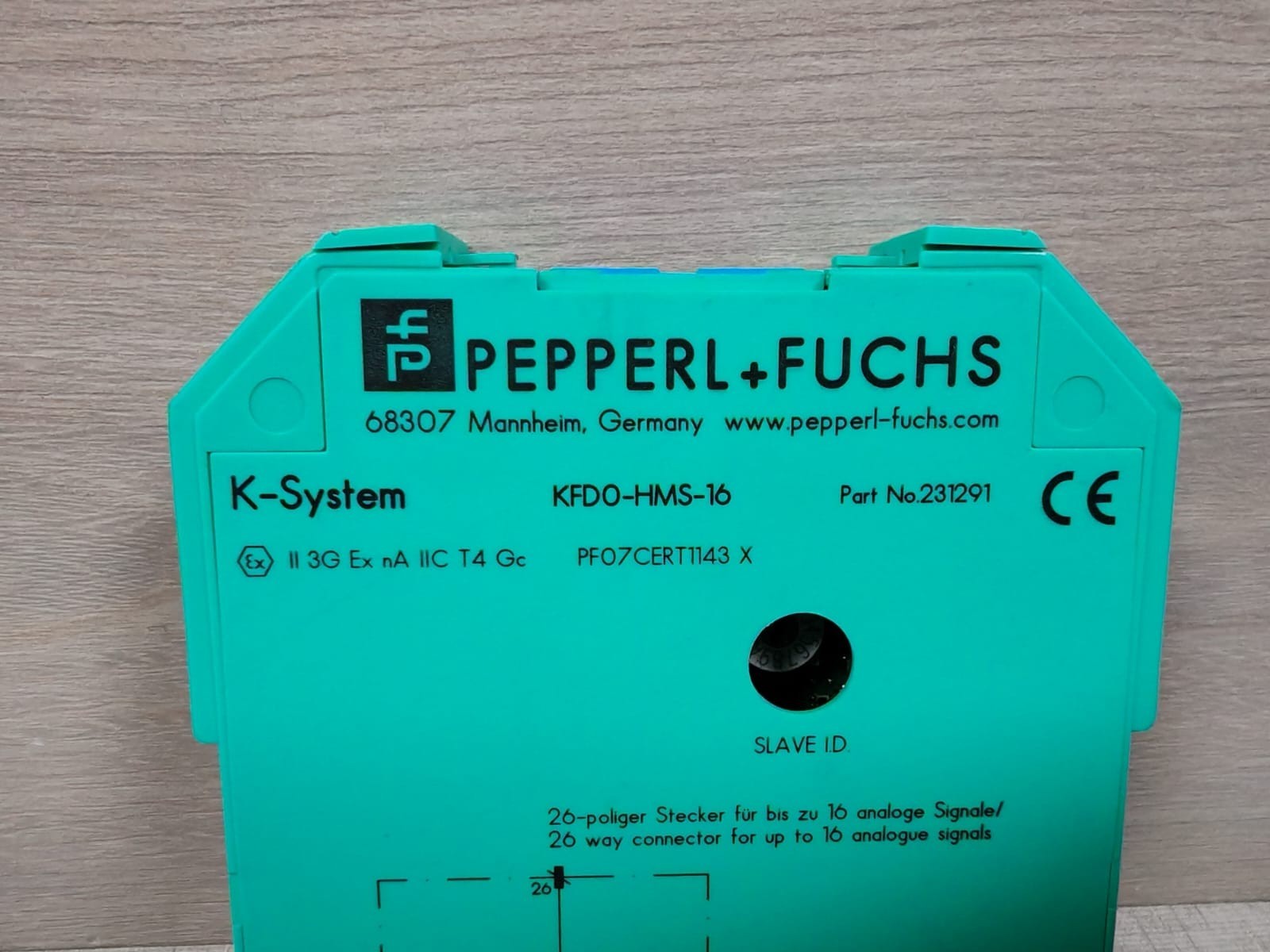 Pepperl + Fuchs 231291 Pepperl + Fuchs KFD0-HMS-16 HART MUX Secondary Module 231291 2