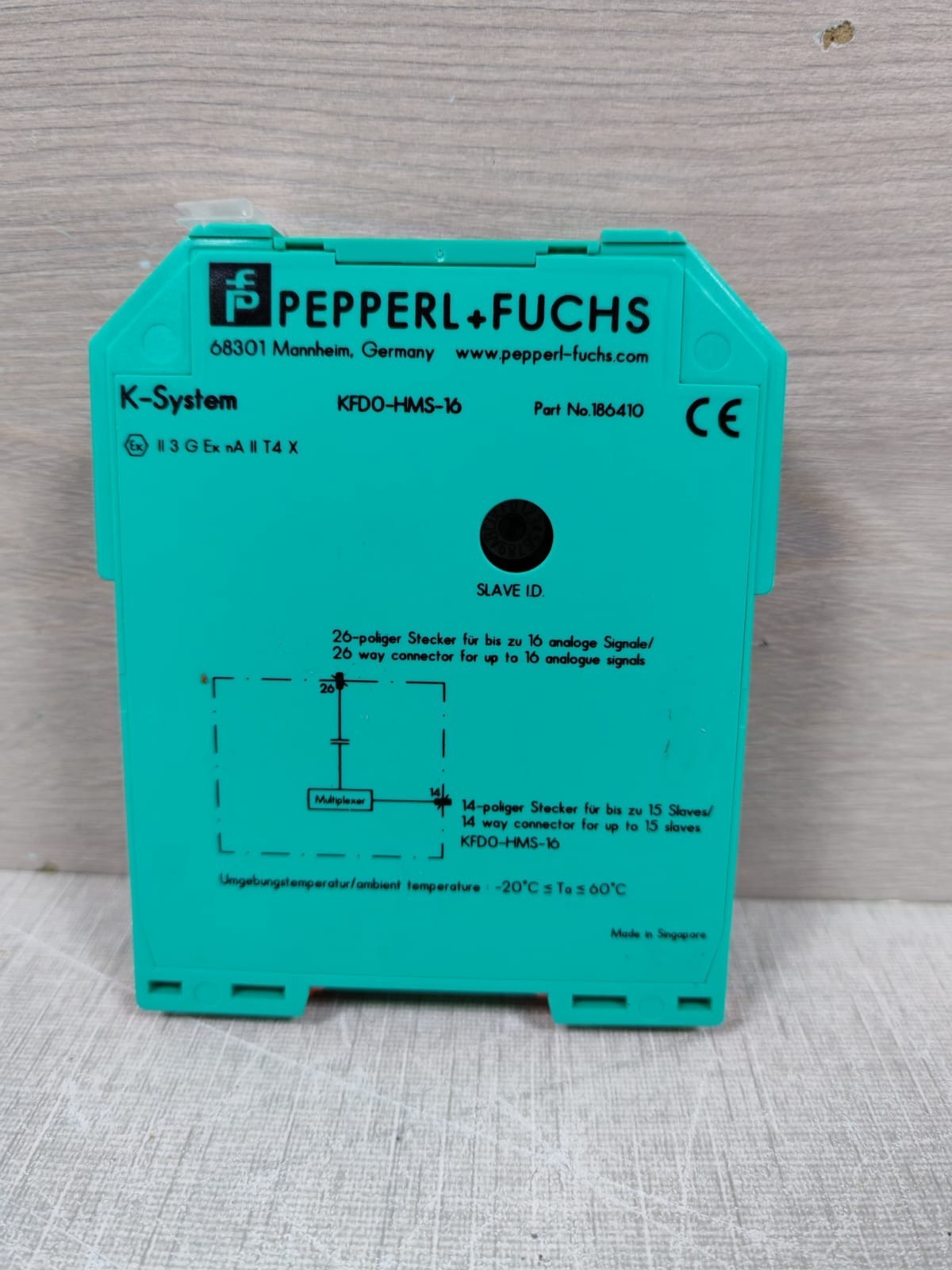 PEPPERL + FUCHS 186410 Pepperl + Fuchs KFD0-HMS-16 HART MUX Secondary Module 186410 2