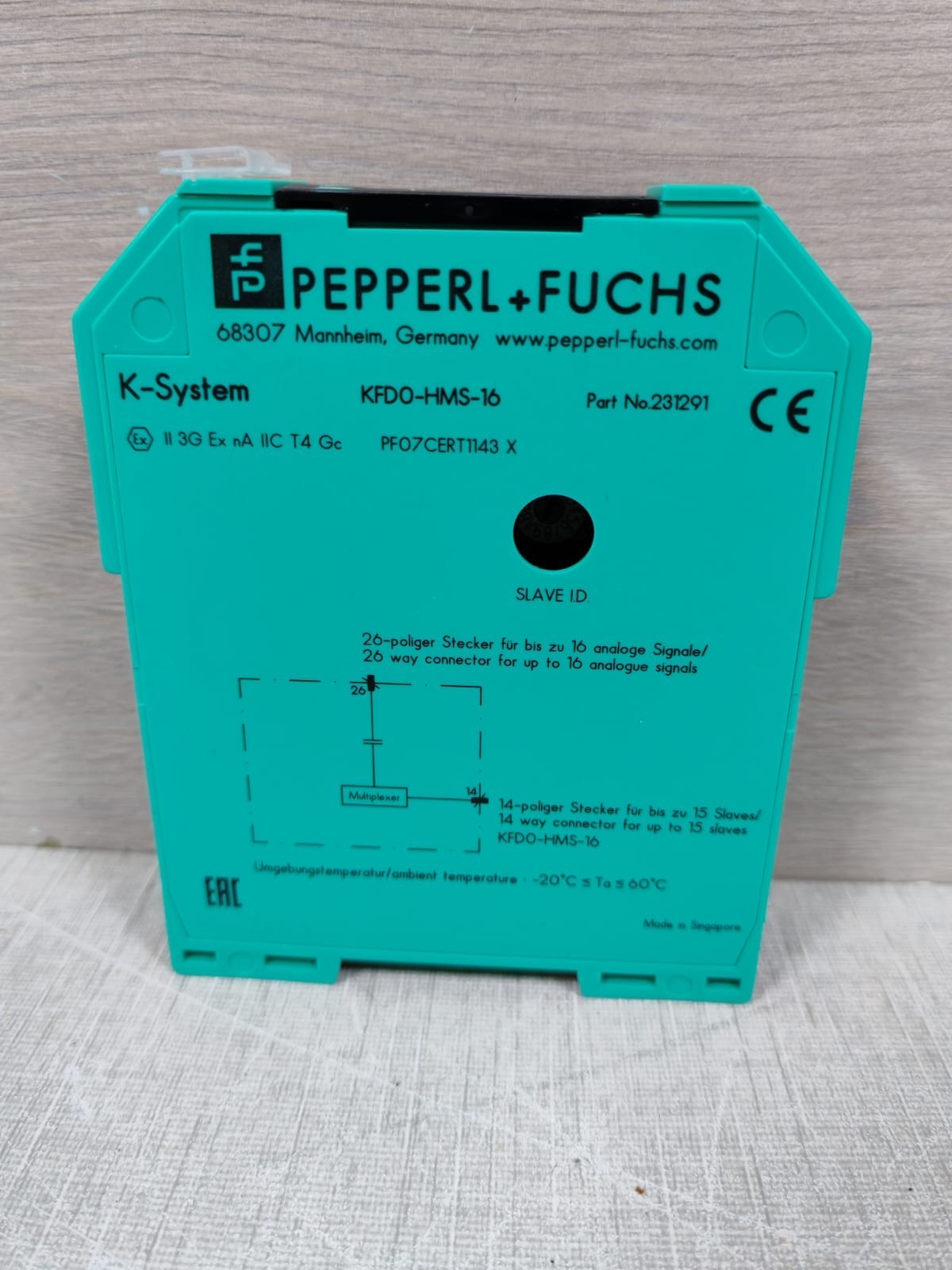 Pepperl 231291 Pepperl + Fuchs KFD0-HMS-16 HART MUX Secondary Module 231291 3