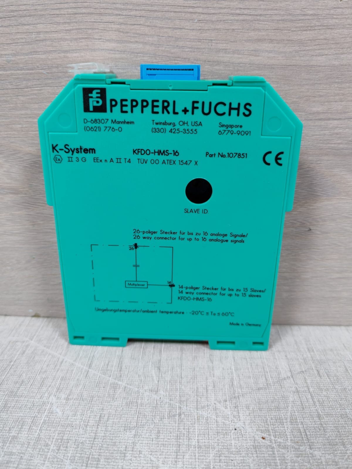 Pepperl + Fuchs 107851 Pepperl + Fuchs KFD0-HMS-16 HART MUX Secondary Module 107851 2