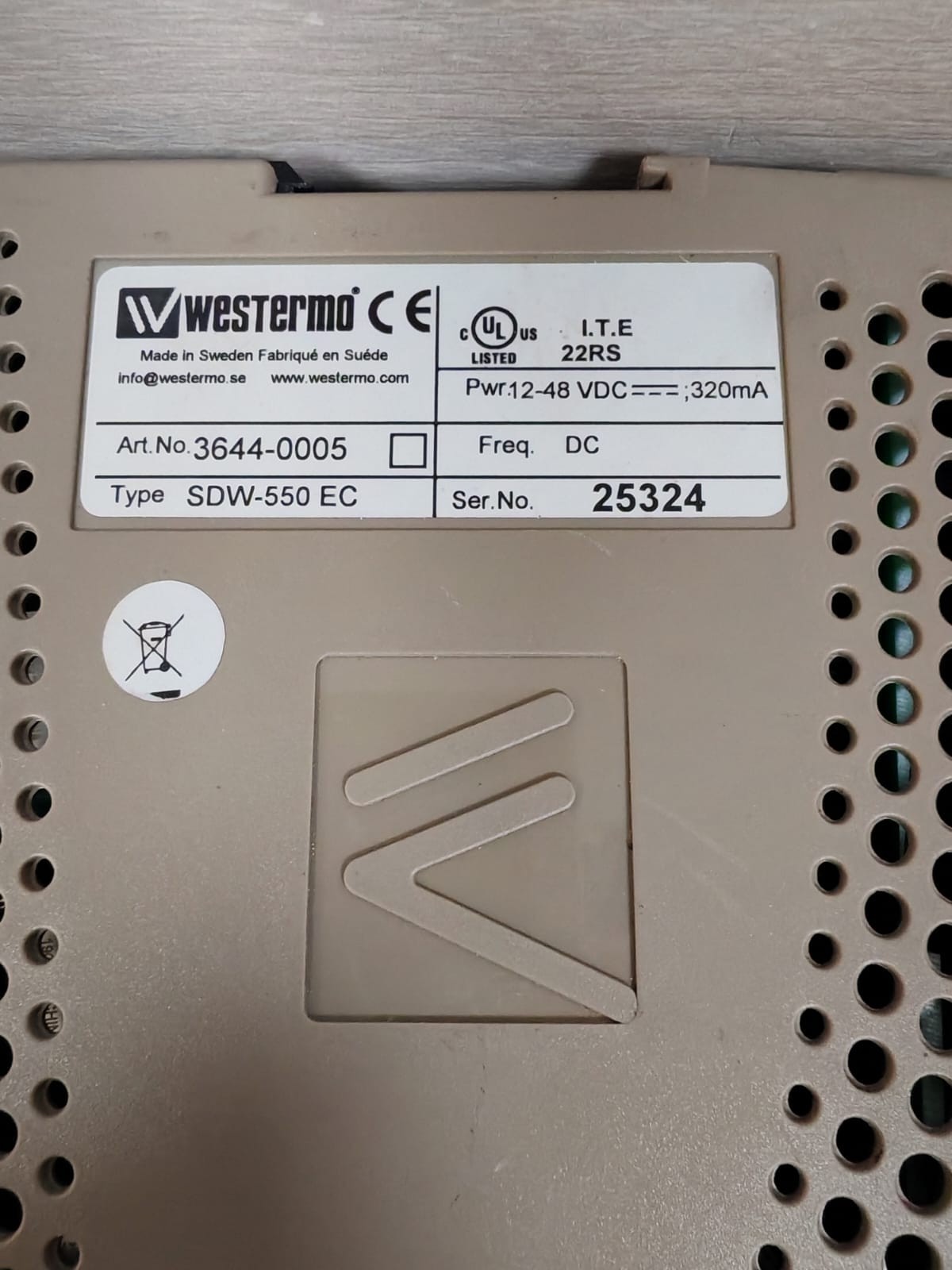 WESTERMO 3644-0005 WESTERMO SDW-550 EC 5-PORT ETHERNET SWITCH 3644-0005 3