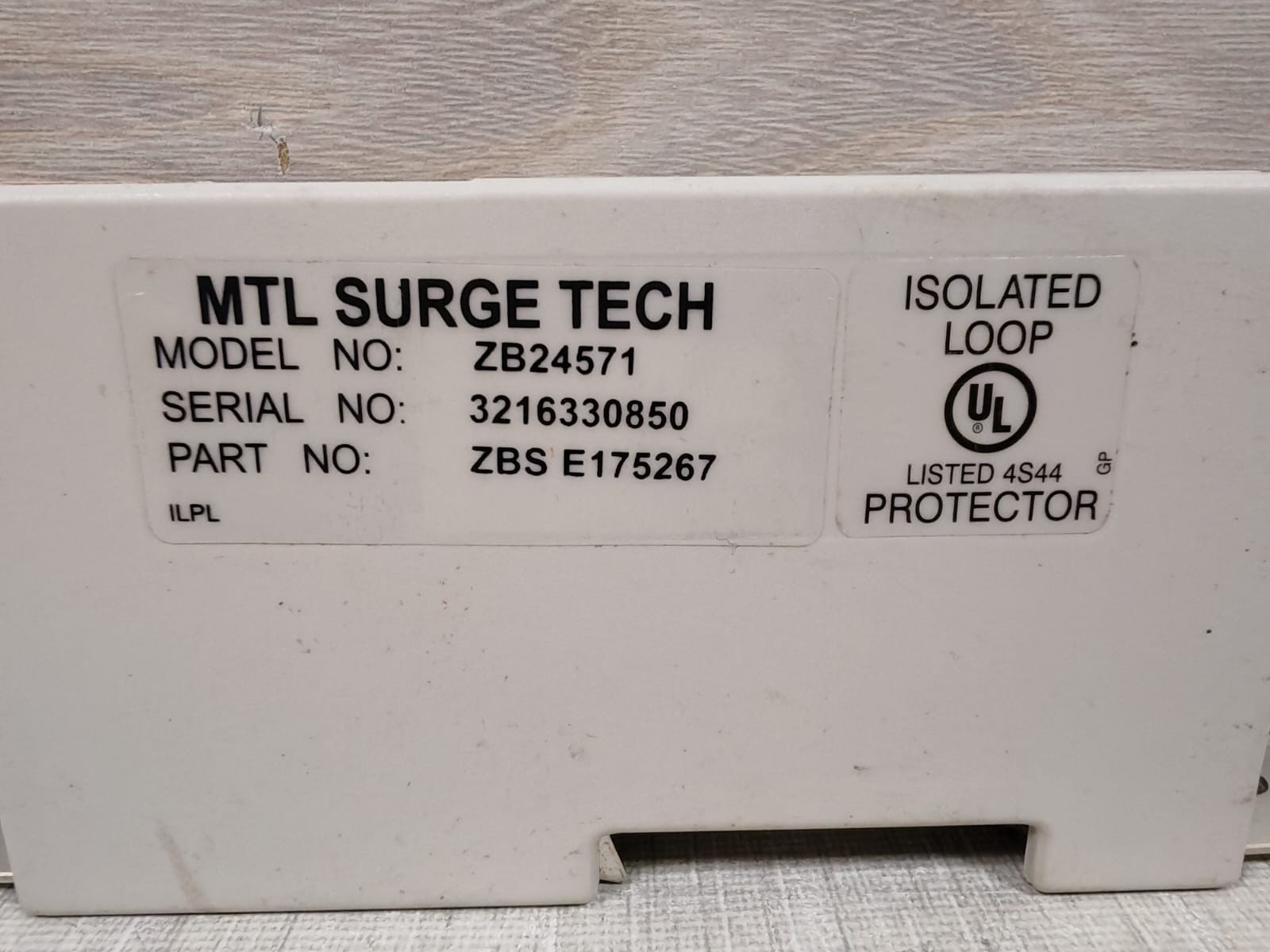 MTL ZBS E175267 MTL ZB24571 ZONE BARRIER SURGE PROTECTOR ZBS E175267 2