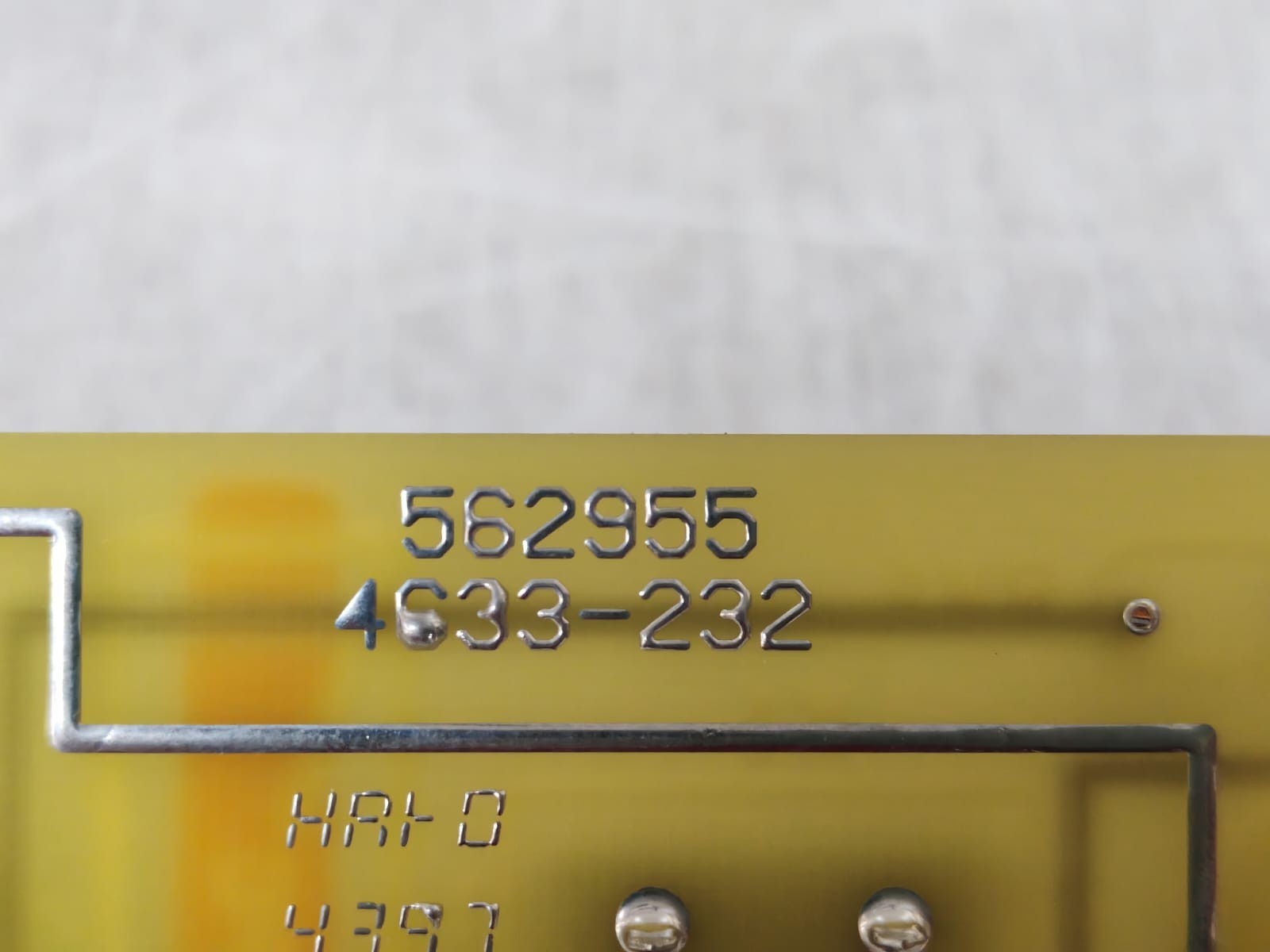 Unbranded 562955 PART NUMBER 562955 4633-232 PRINTED CIRCUIT BOARD 6