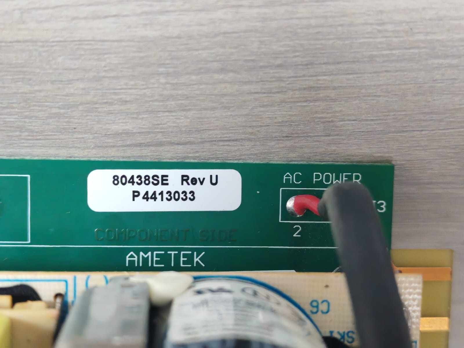 AMETEK 80438SE REV U AMETEK 80438SE REV U Keypad Power Supply Circuit Board 5