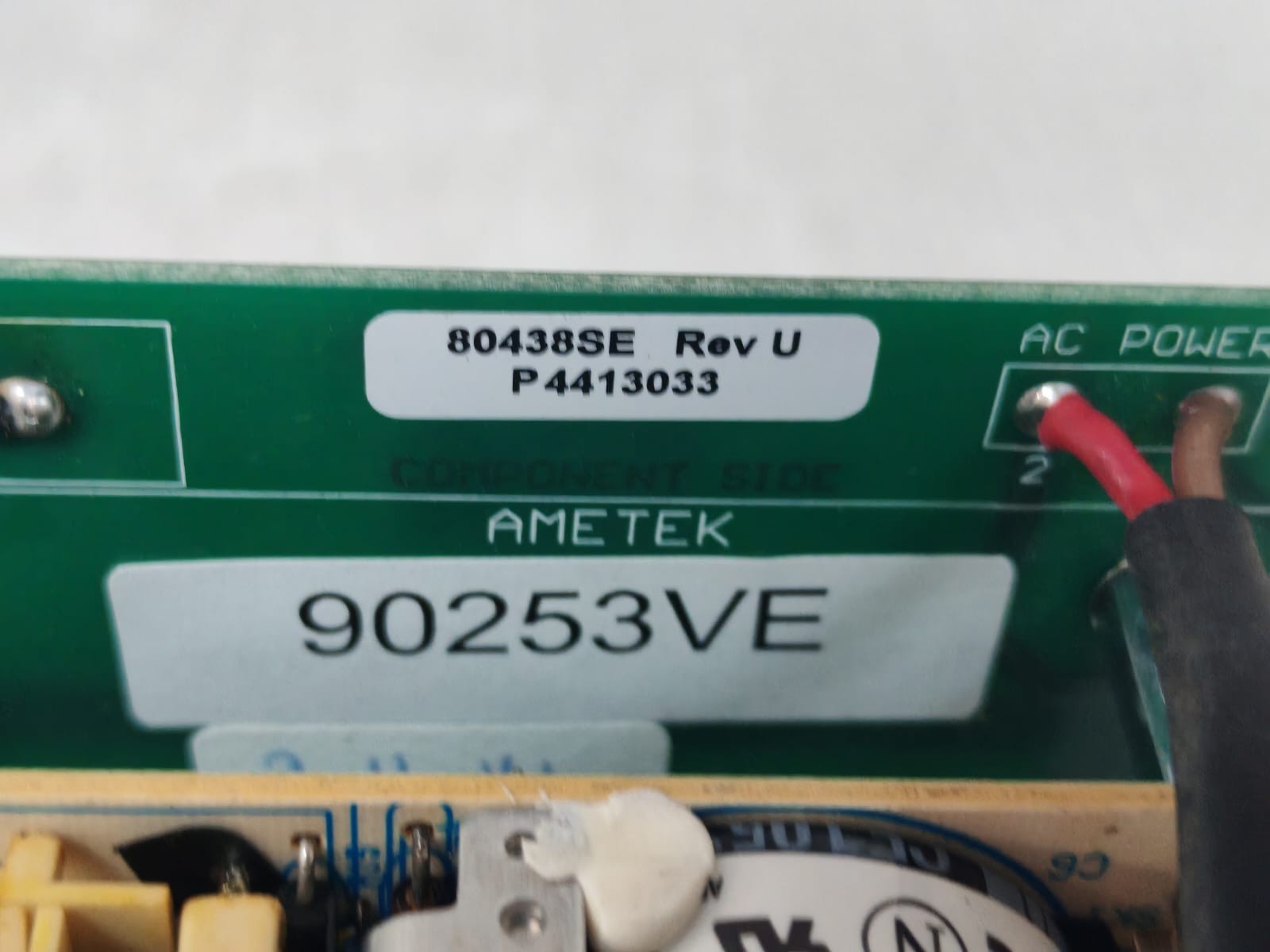 AMETEK 80438SE REV U AMETEK 80438SE REV U Keypad Power Supply Circuit Board 6