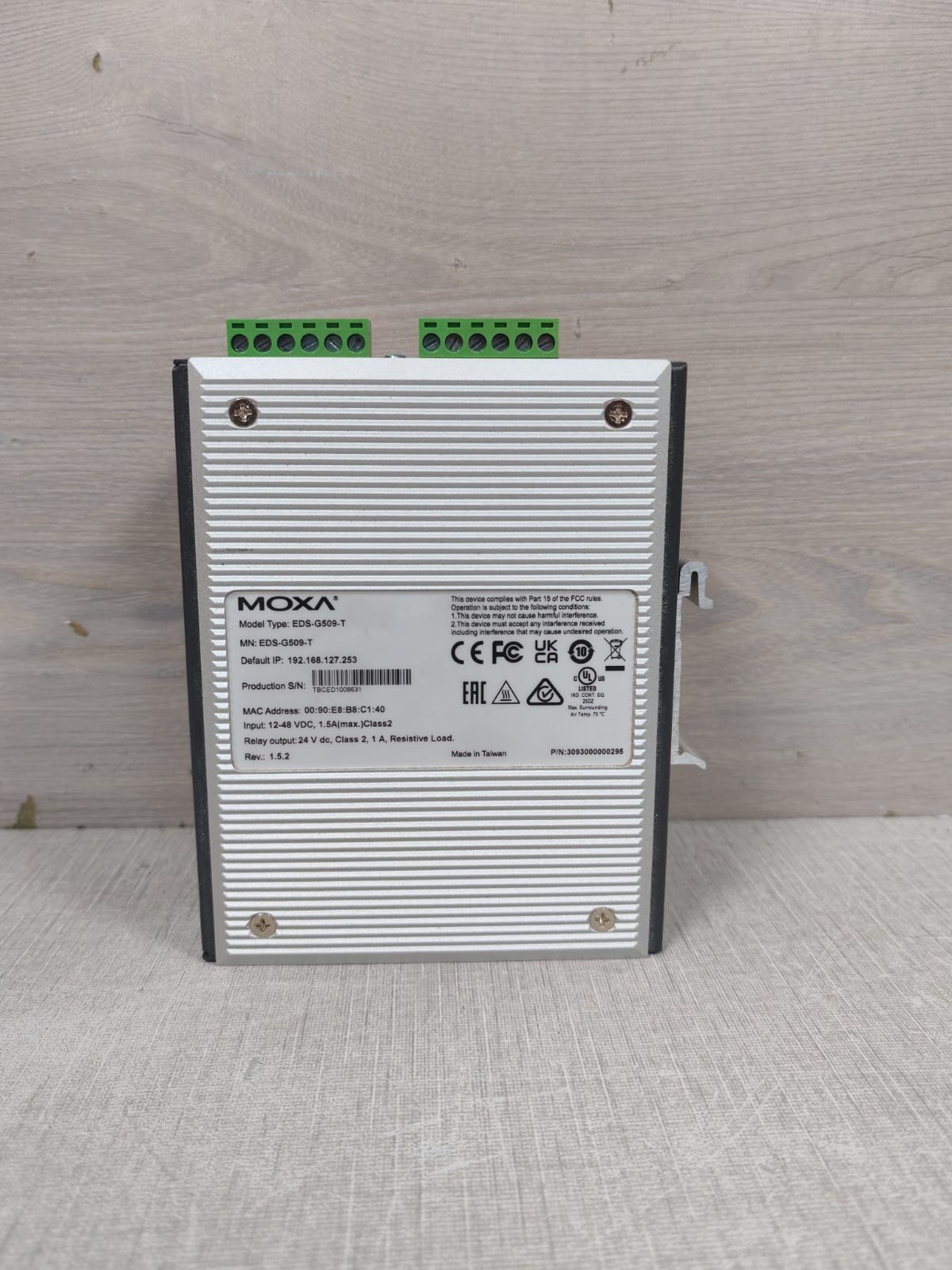 MOXA EDS-G509-T MOXA EDS-G509-T ETHERDEVICE SWITCH REV: 1.5.2 7