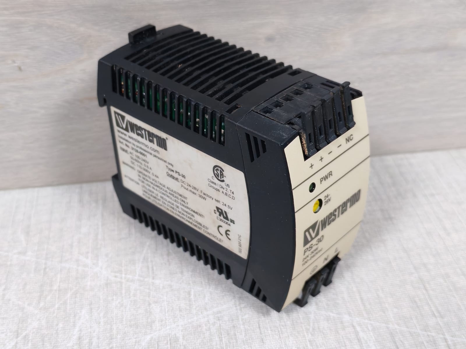 Westermo 3125-0001 Westermo PS-30 DIN-Rail Power Supply 3125-0001 9