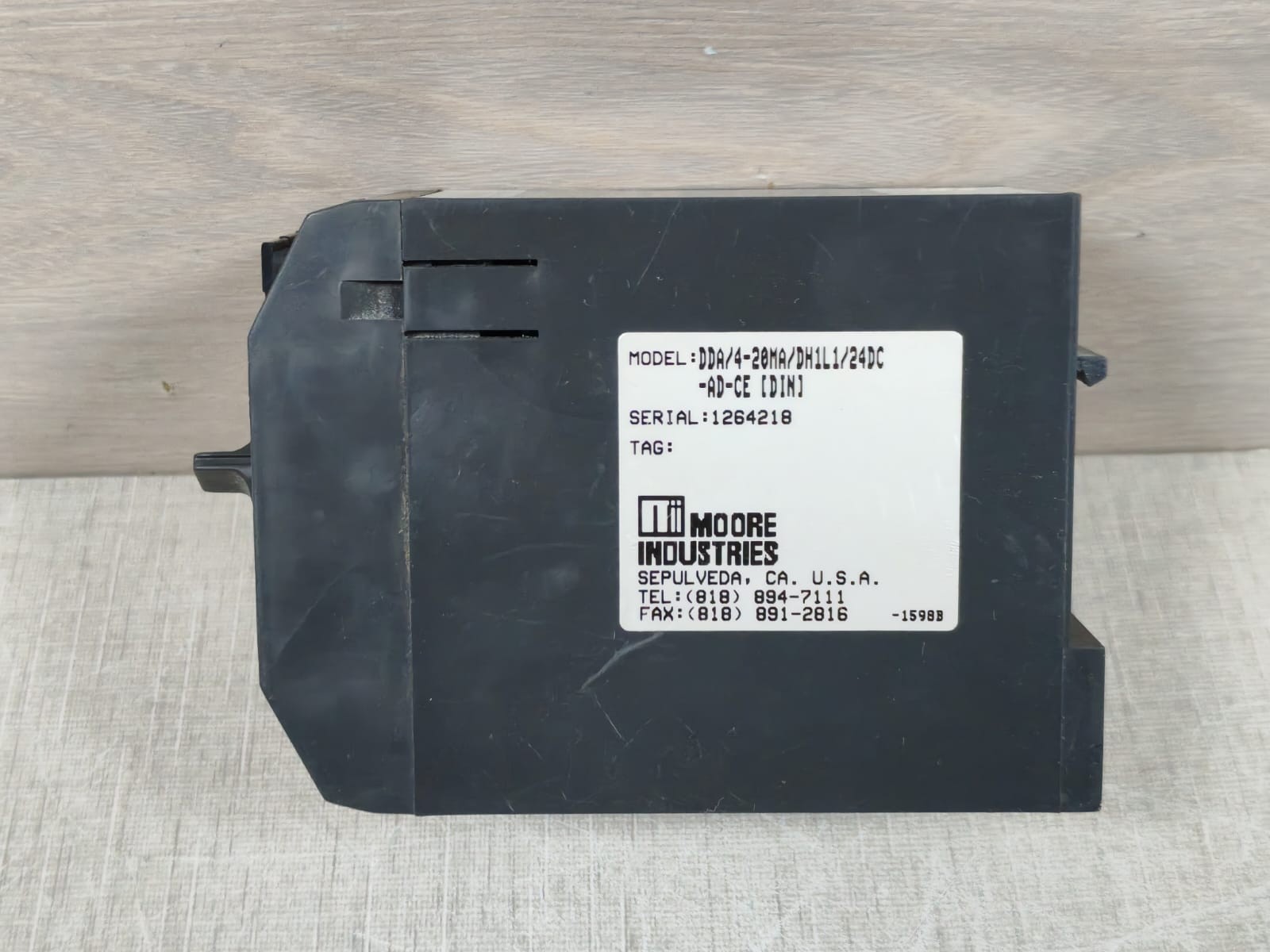 Moore Industries DDA/4-20MA/DH1L1/24DC-AD-CE(DIN) Moore DDA/4-20MA/DH1L1/24DC-AD-CE(DIN) Current Alarm Module 3