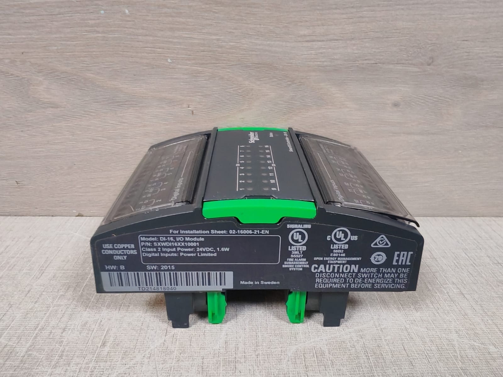Schneider Electric SXWDI16XX10001 Schneider Electric SXWDI16XX10001 SmartX Controller DI-16 Digital Input Module 5