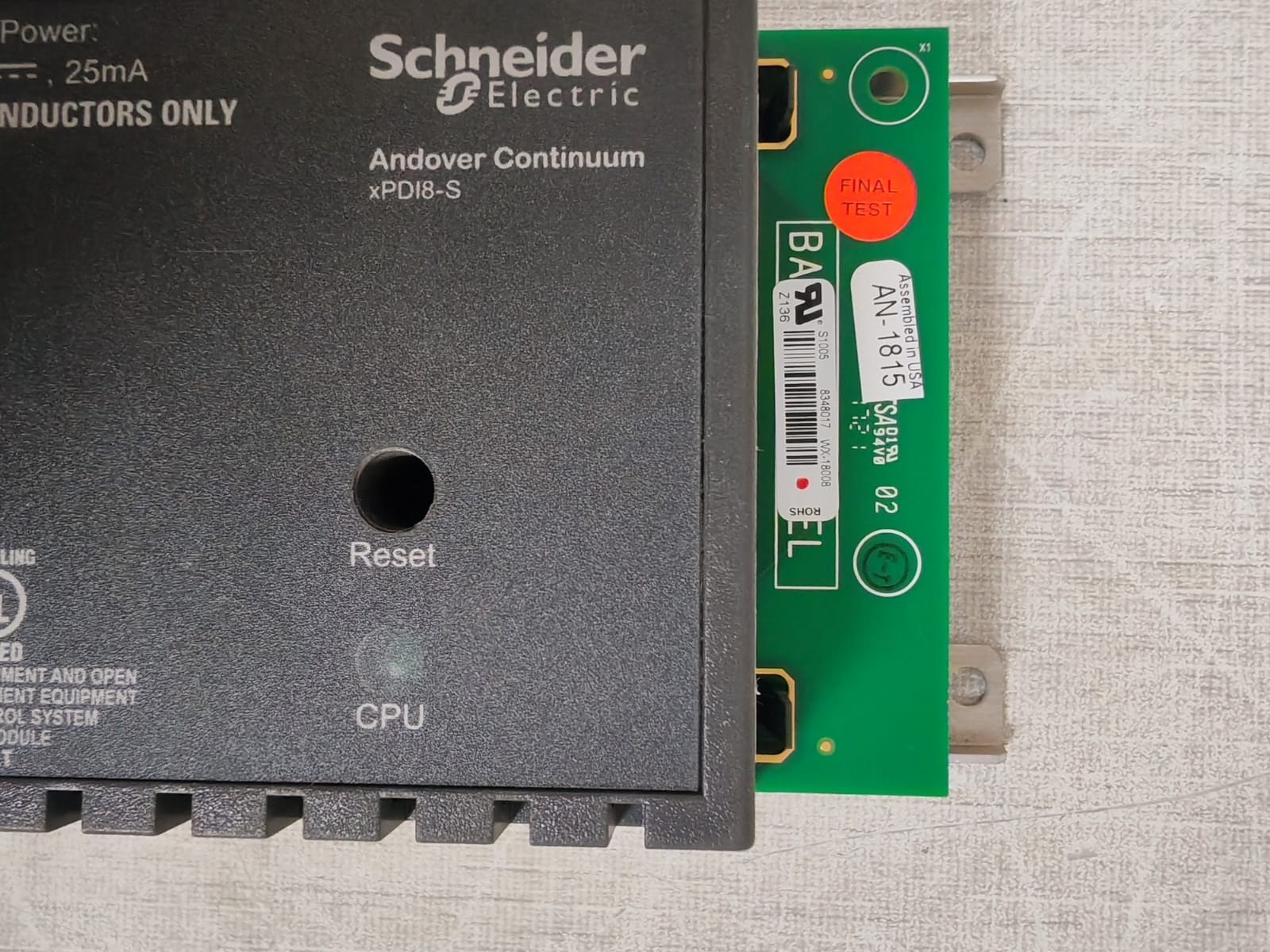 Schneider Electric XPDI8-S SCHNEIDER ELECTRIC XPDI8-S ANDOVER CONTINUUM REV.A 5