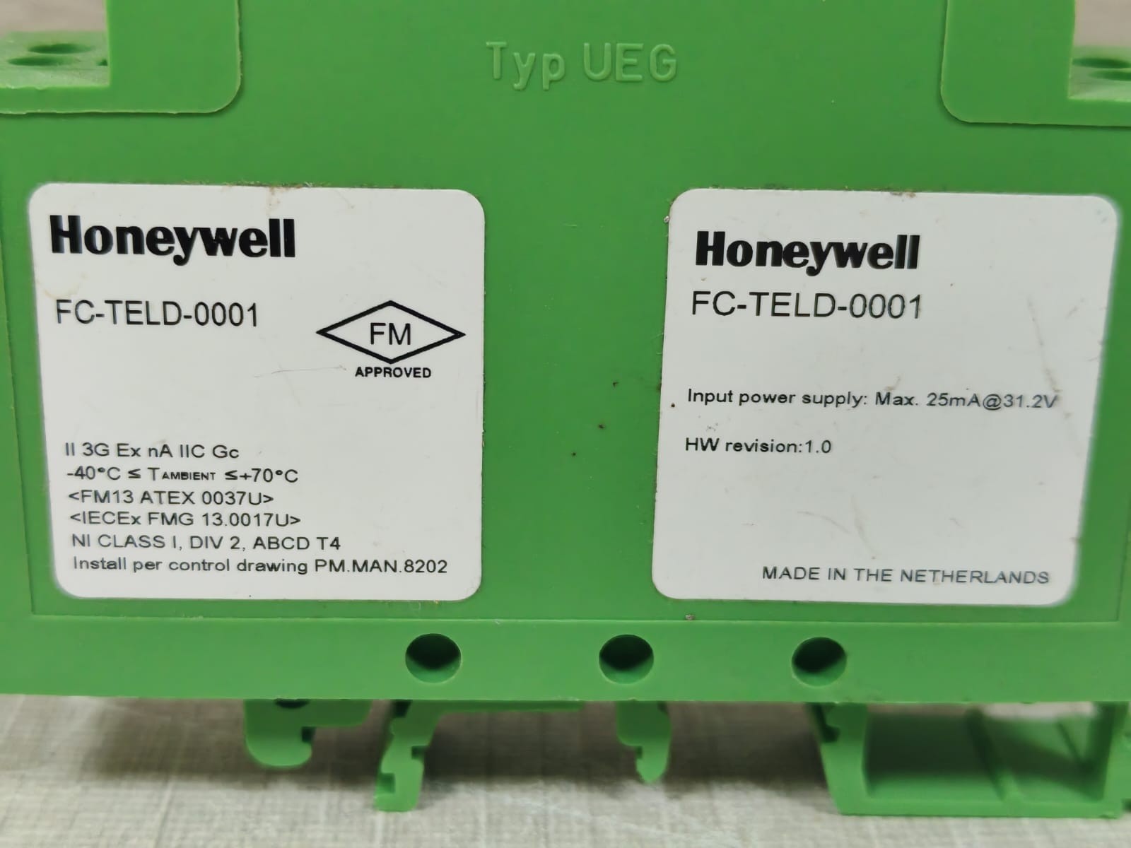 Honeywell FC-TELD-0001 Honeywell FC-TELD-0001 25mA at 31.2V HW Rev 1.0 Power Supply 7
