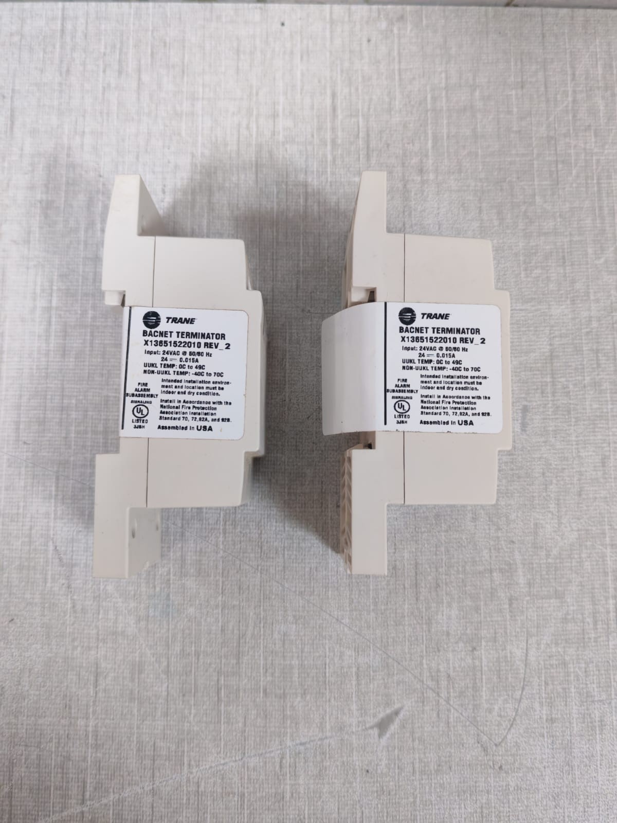 Trane X13651522010 TRANE X13651522010 REV.2 TRACER BACNET TERMINATOR 24VAC 4