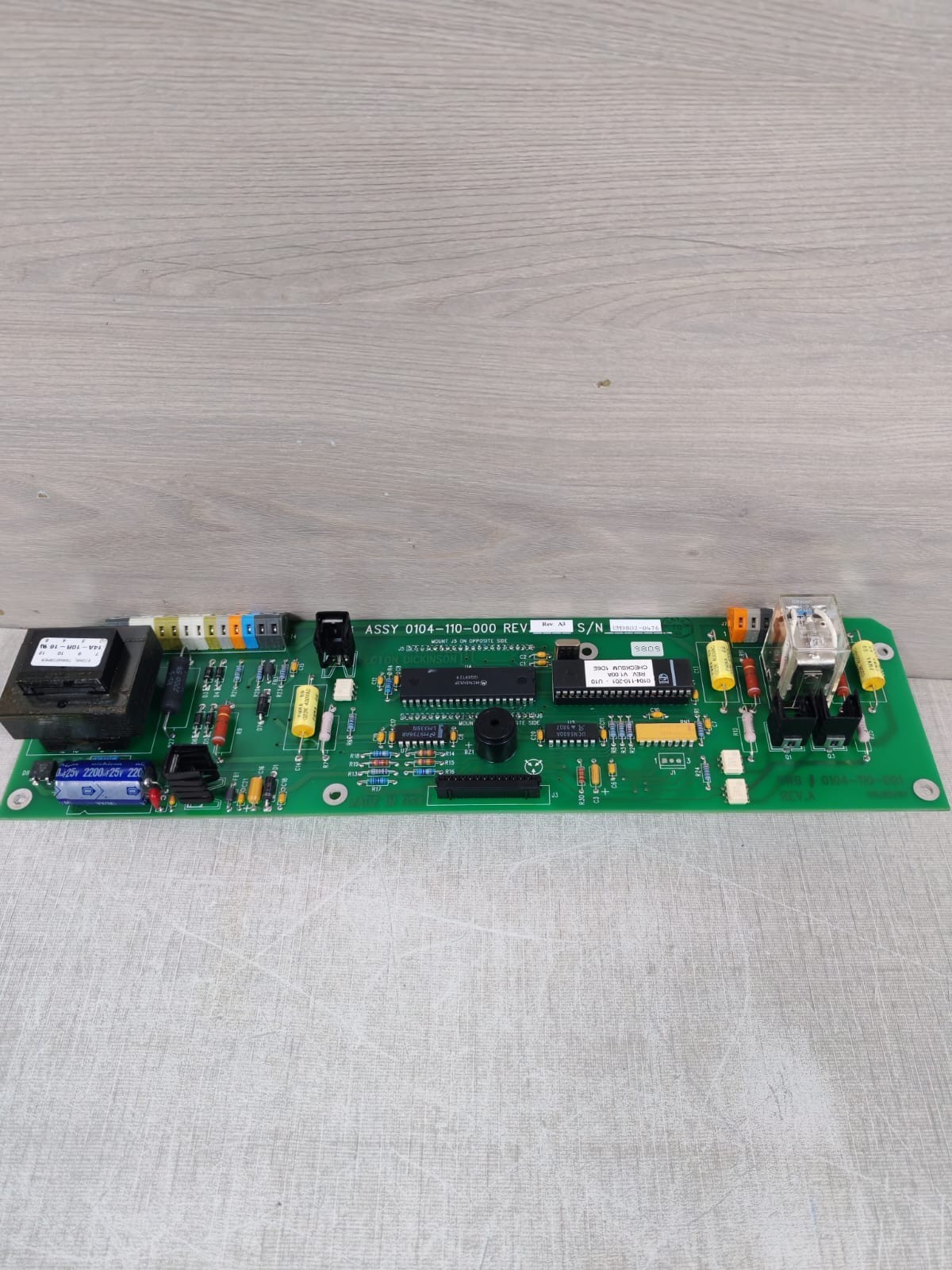 Becton Dickinson 0104-110-001 REV.A BECTON DICKINSON ASSY 0104-110-000 REV.A.3 MAIN PC BOARD P/N 0104-110-001 REV.A 3