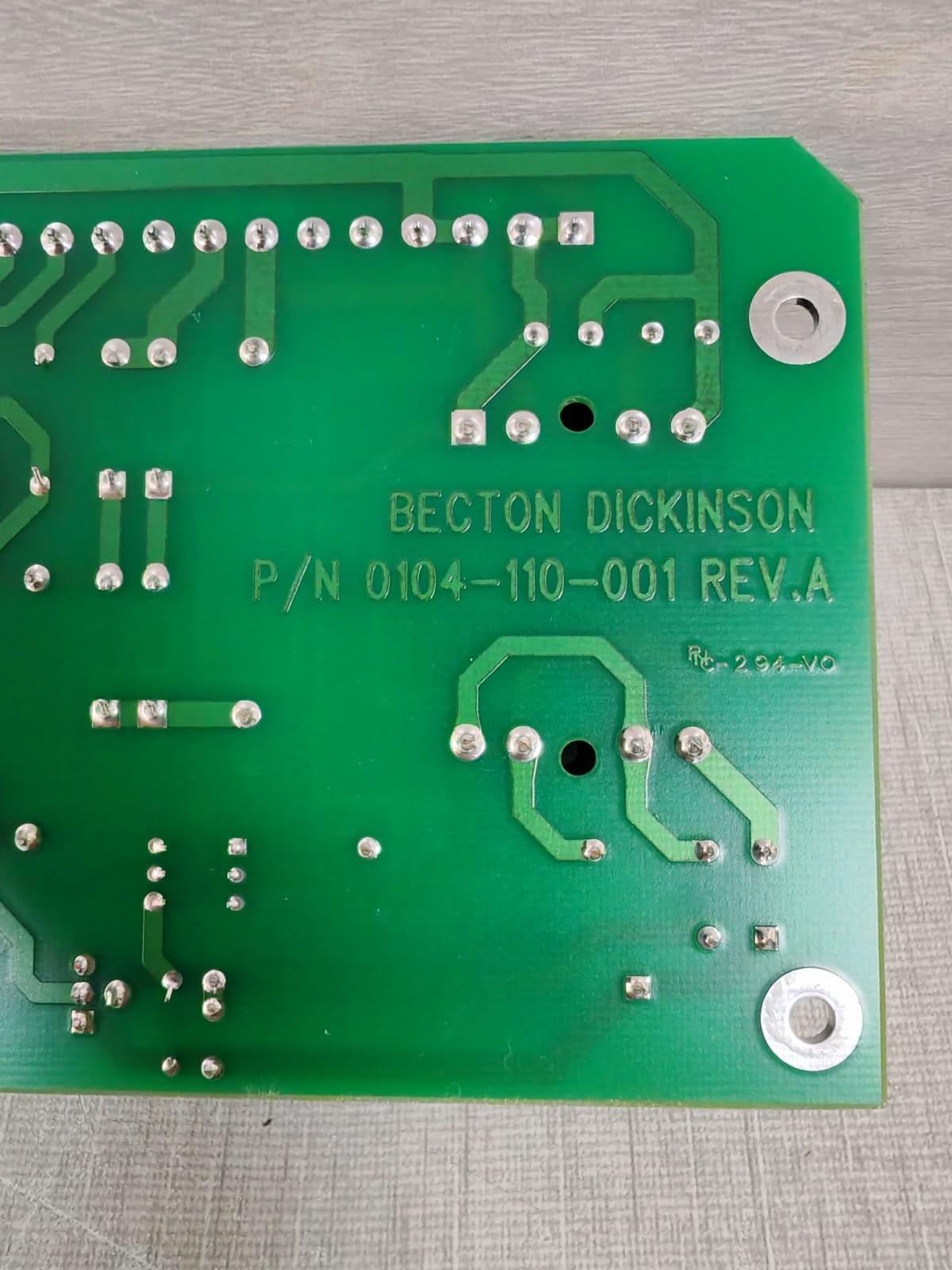 Becton Dickinson 0104-110-001 REV.A BECTON DICKINSON ASSY 0104-110-000 REV.A.3 MAIN PC BOARD P/N 0104-110-001 REV.A 7