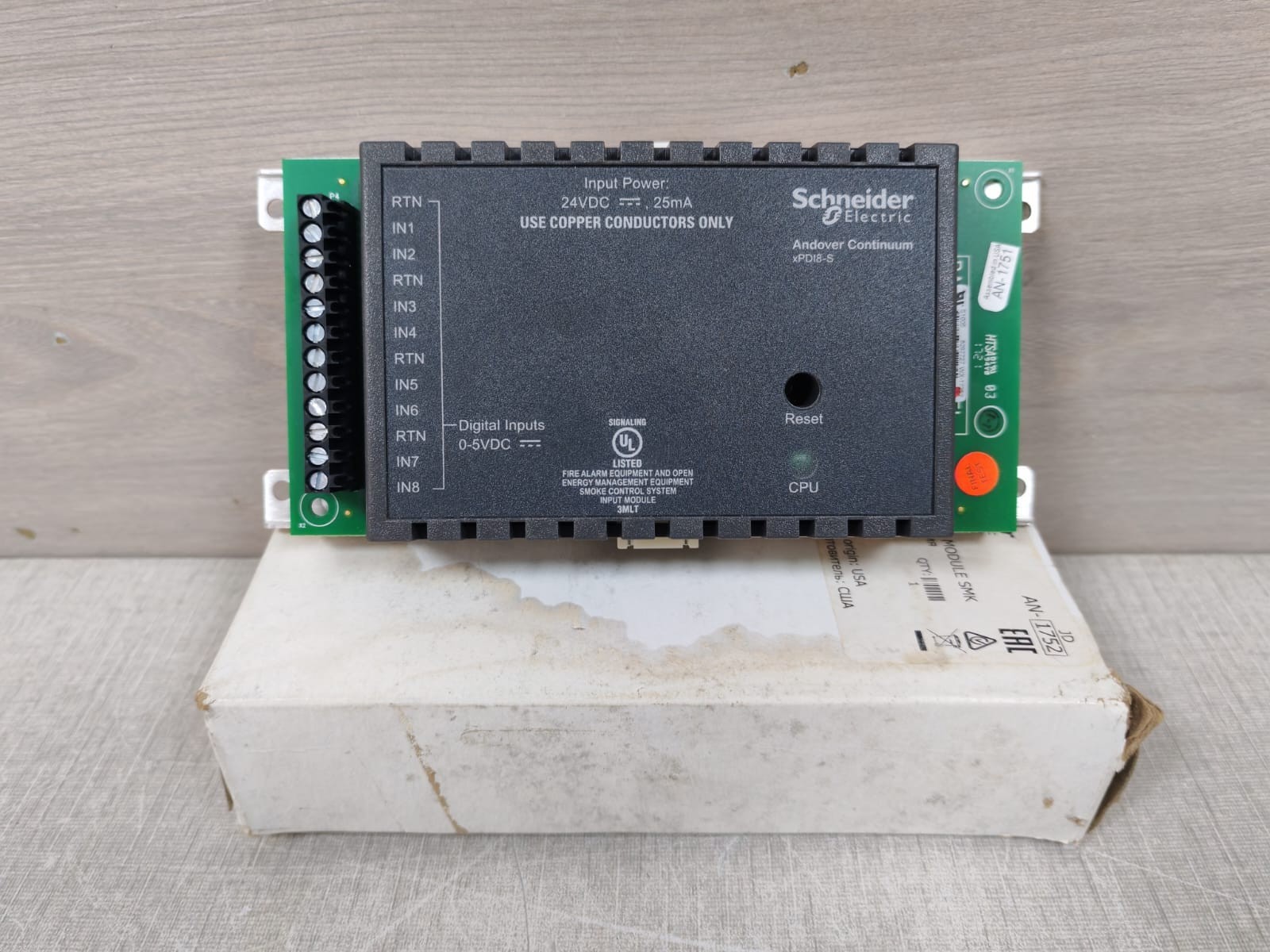 Schneider Electric XPDI8-S Schneider XPDI8 S Electric XPDI8 S Andover Continuum Expansion Module 2