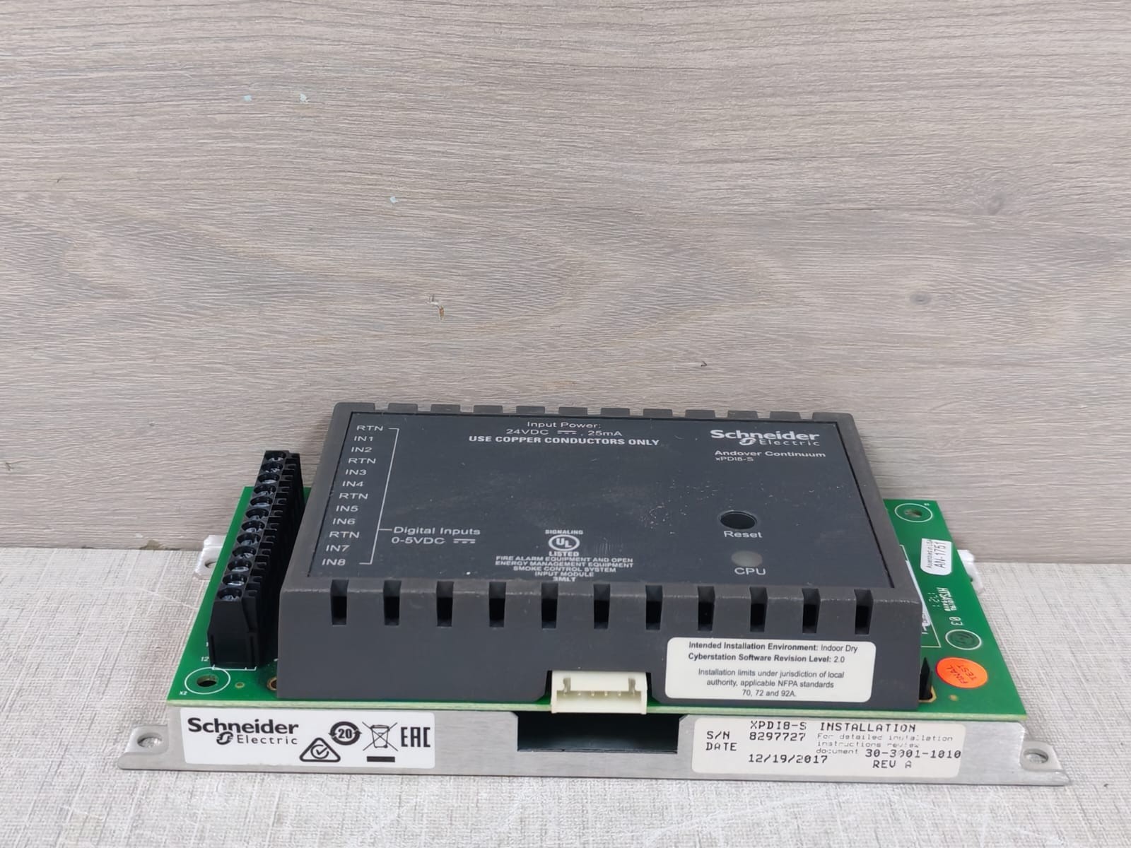 Schneider Electric XPDI8-S Schneider XPDI8 S Electric XPDI8 S Andover Continuum Expansion Module 6