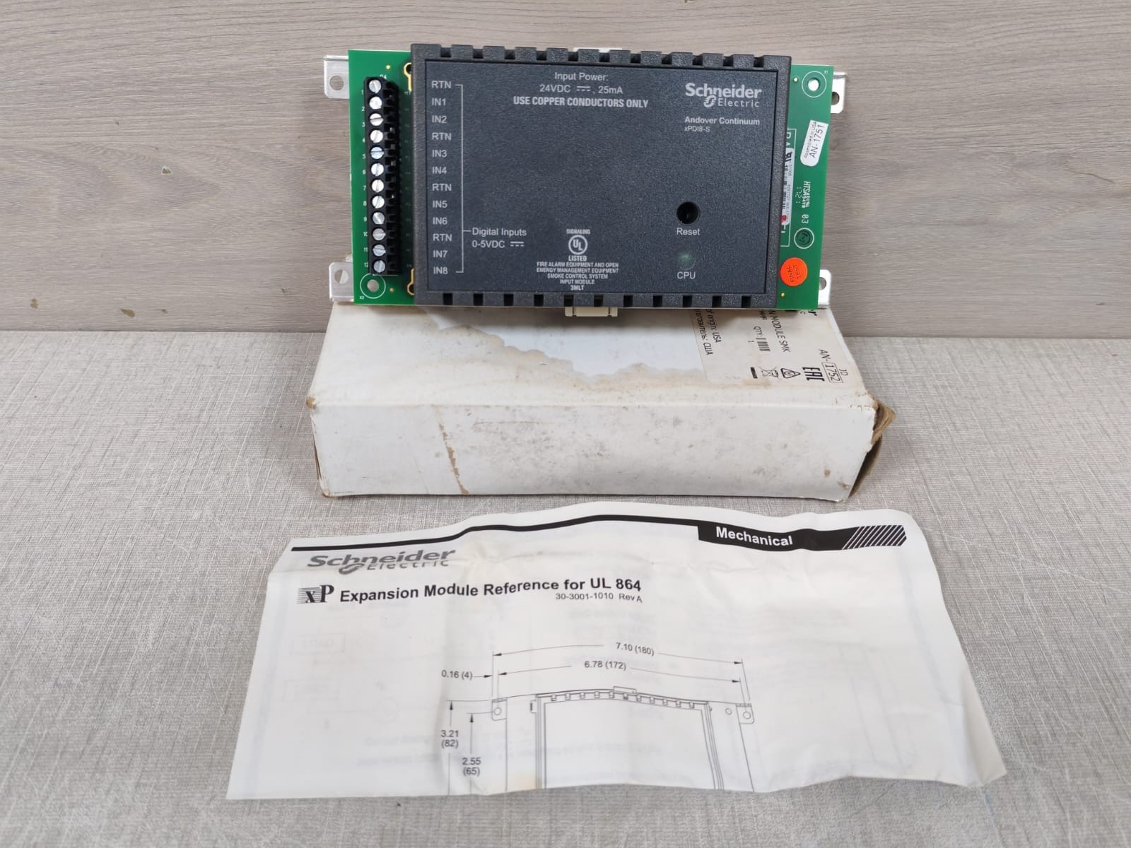 Schneider XPDI8 S Electric XPDI8 S Andover Continuum Expansion Module