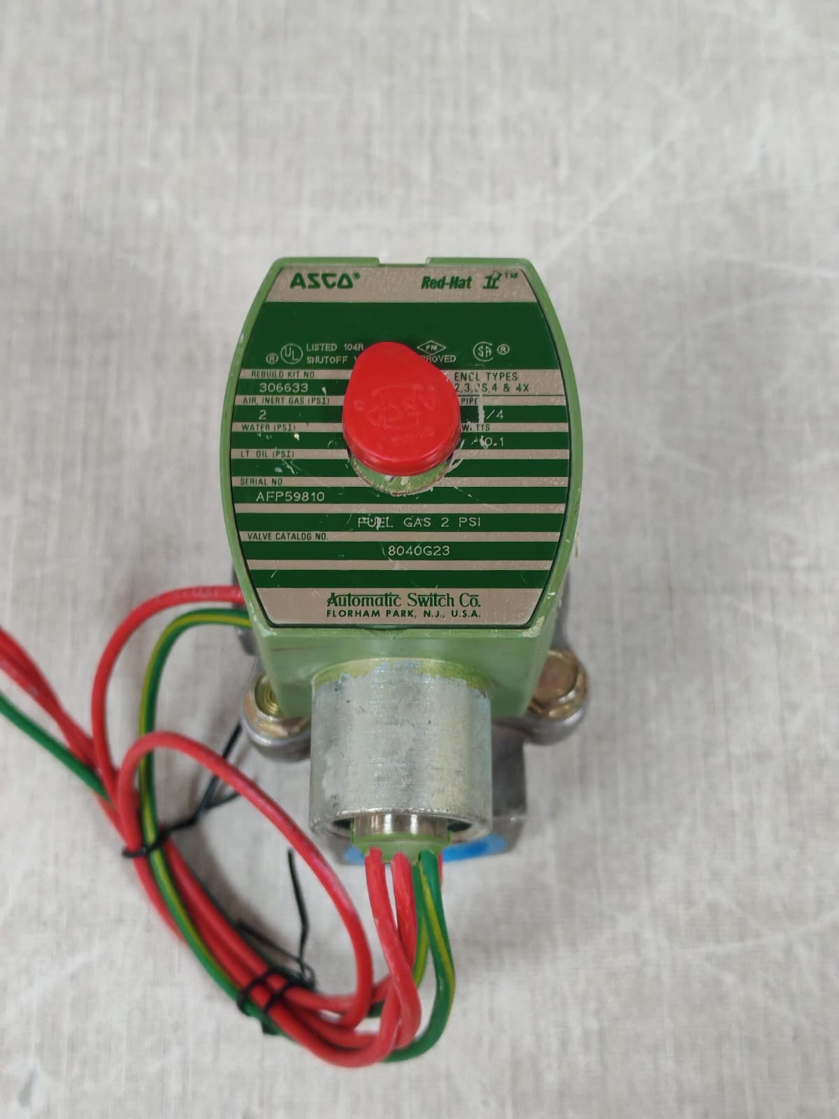 ASCO MP-C-080 238610-032-D Shutoff Valve 306633