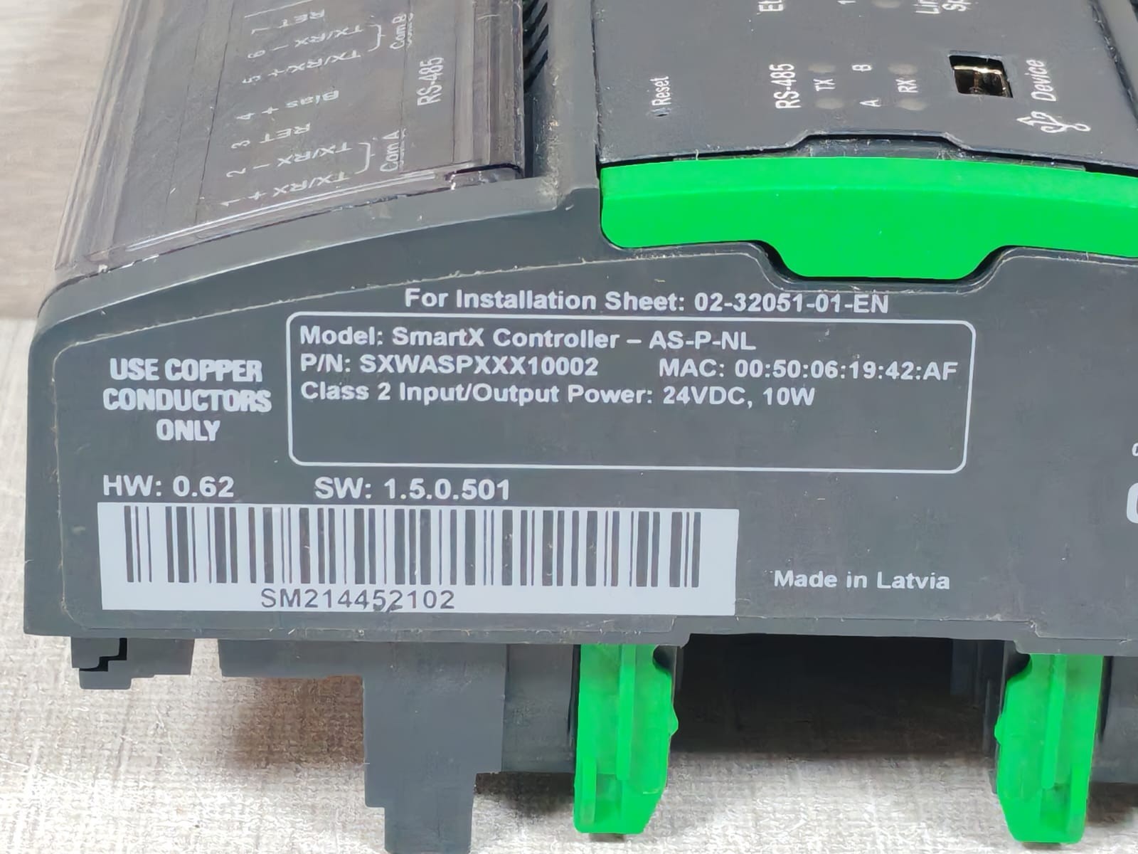 Schneider Electric SXWASPXXX10002 Schneider Electric SXWASPXXX10002 SmartX Controller AS-P-NL Automation Server 4