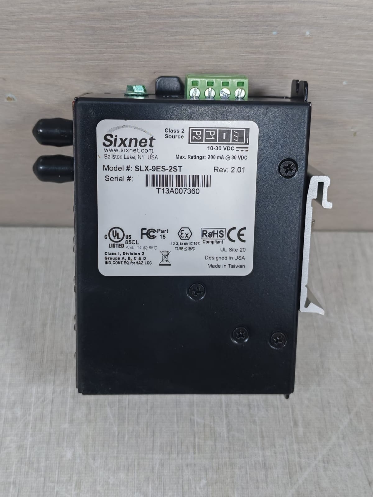 Sixnet SLX-9ES-2ST SIXNET SLX-9ES-2ST Rev.2.01 9-Port Industrial Ethernet Switch 5
