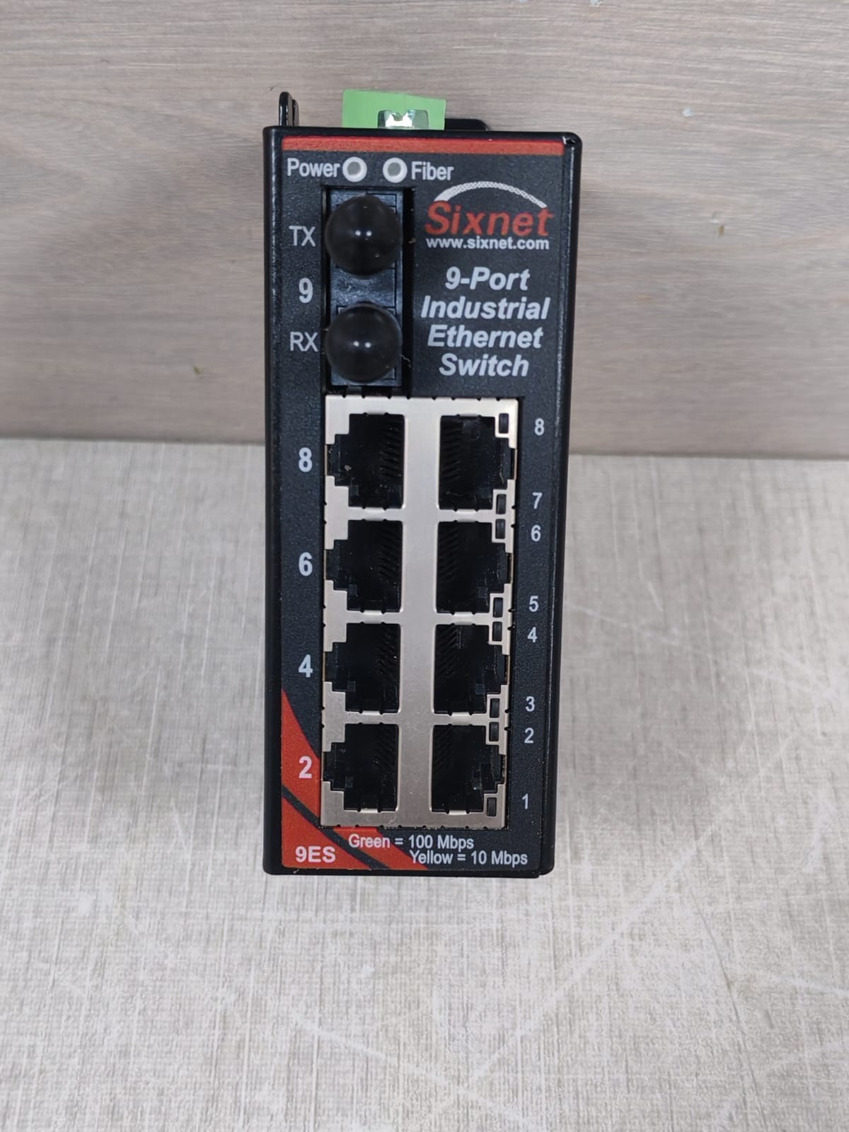 SIXNET SLX-9ES-2ST Rev.2.01 9-Port Industrial Ethernet Switch