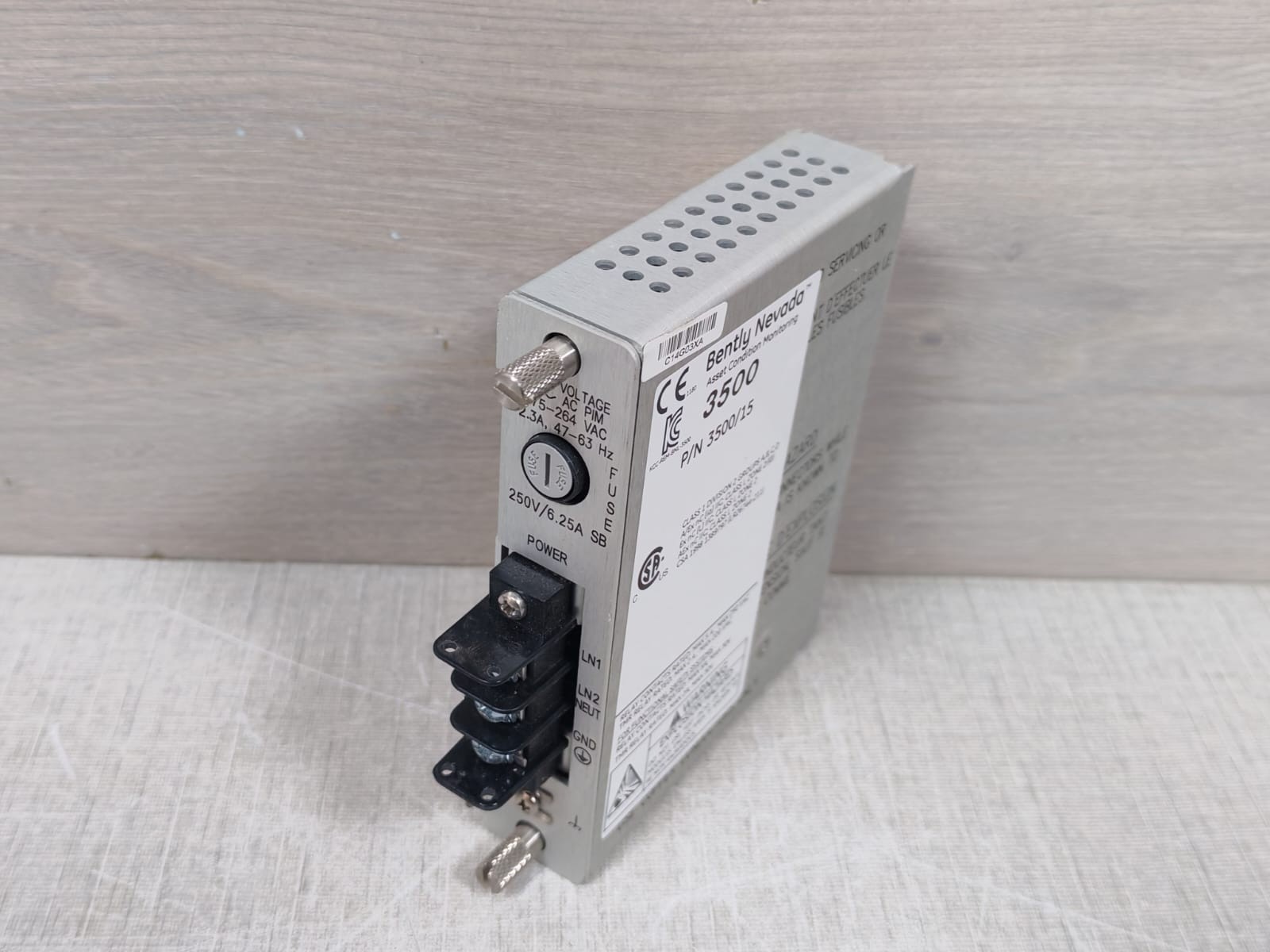 Bently Nevada 3500/15 Power Supply Module 125840-01