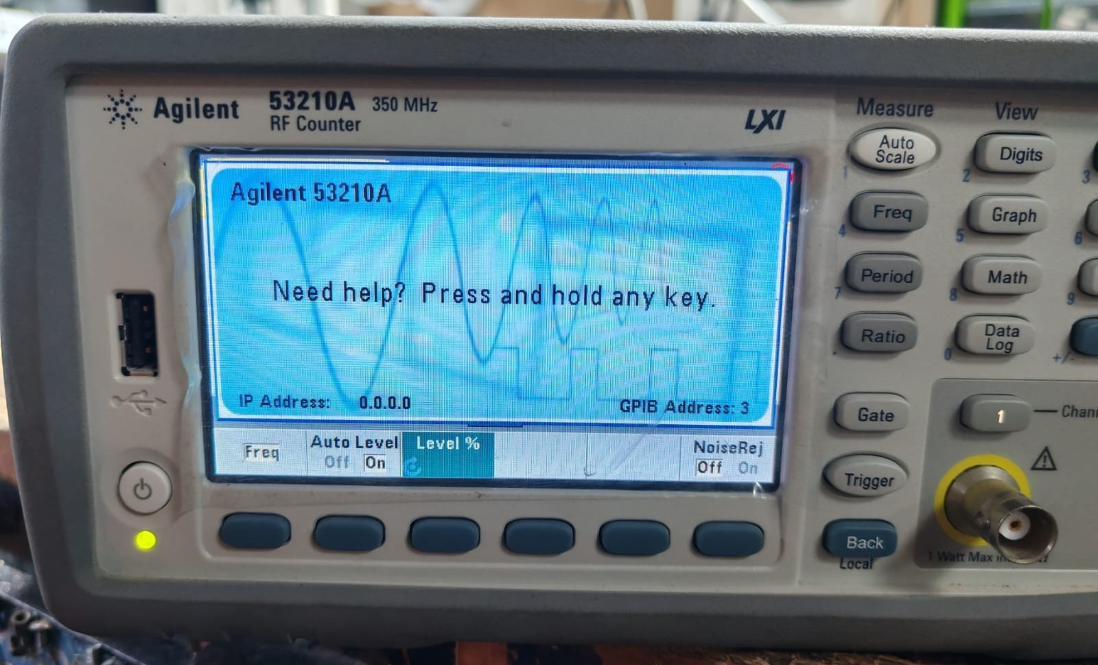 Agilent 53210A AGILENT TECHNOLOGIES 53210A F/W:01.09-1145.378-1 RF COUNTER 6