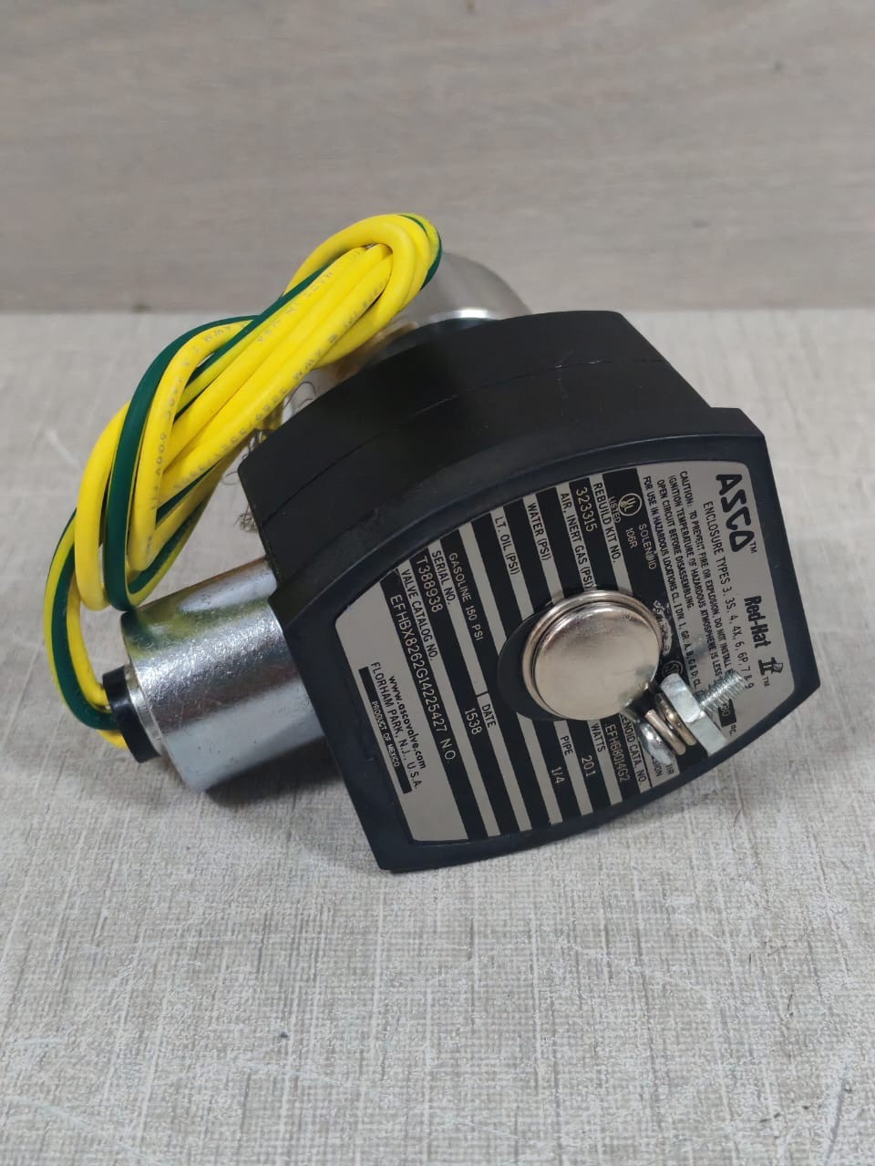 ASCO 272814-132-D  / 323315 ASCO 272814-132-D RED-HAT SOLENOID VALVE 323315 3