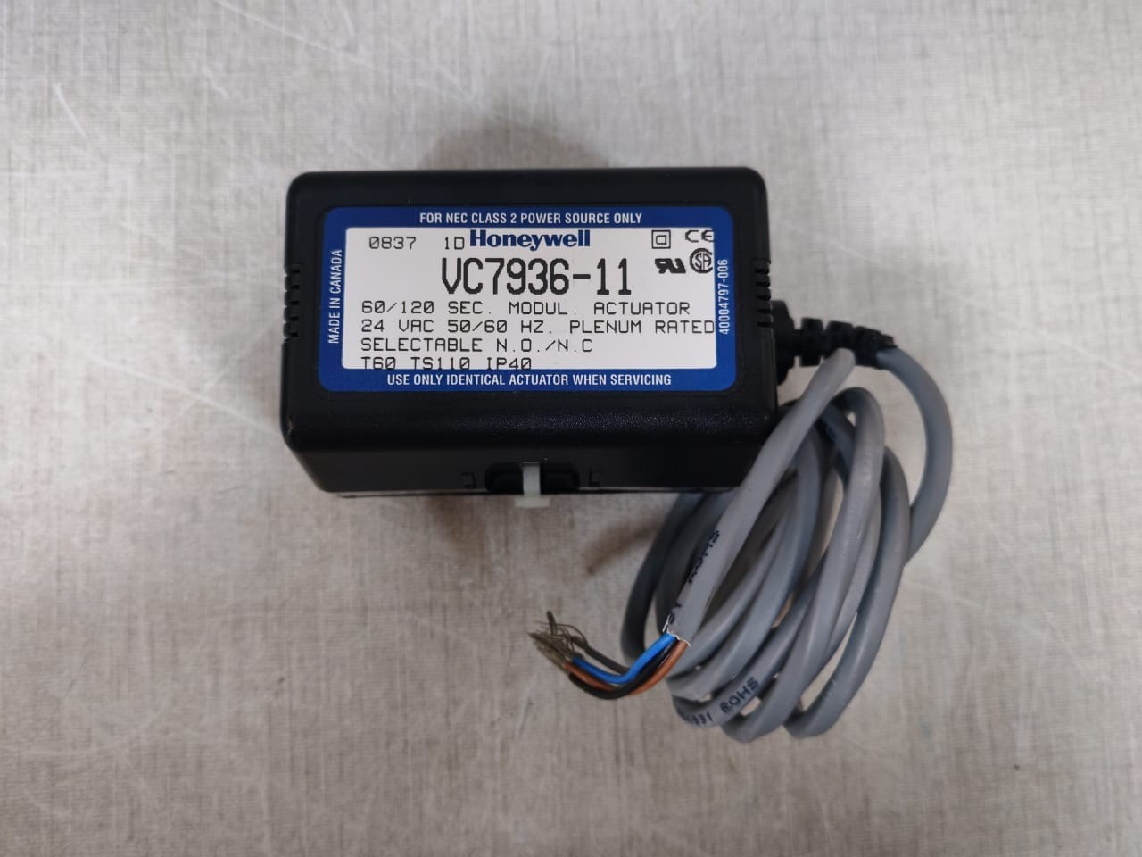 Honeywell VC7936ZZ11/U Honeywell VC7936-11 60/120-SEC.Modulating Actuator VC7936ZZ11/U 4