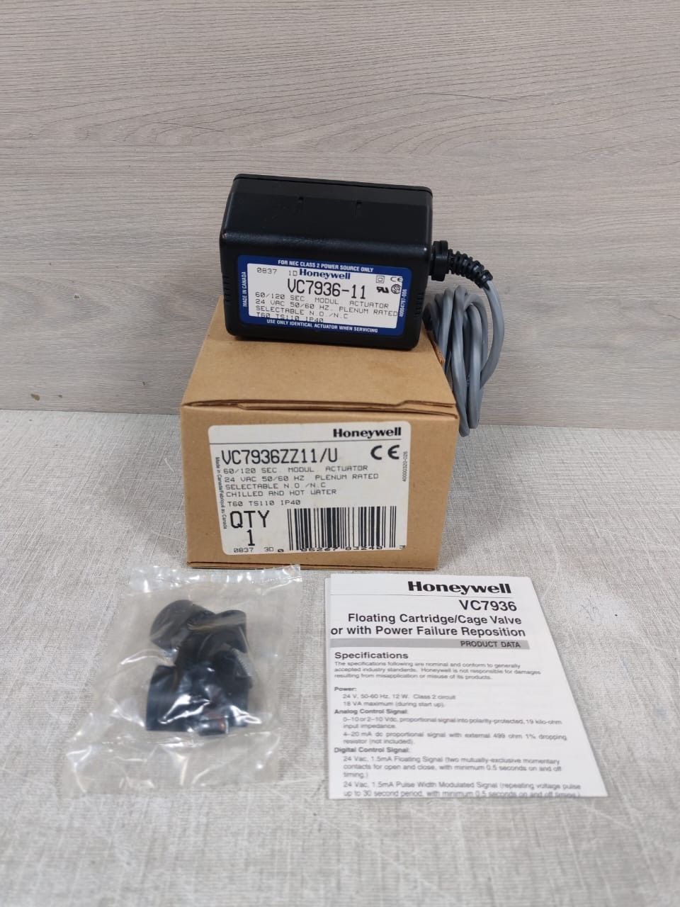 Honeywell VC7936-11 60/120-SEC.Modulating Actuator VC7936ZZ11/U