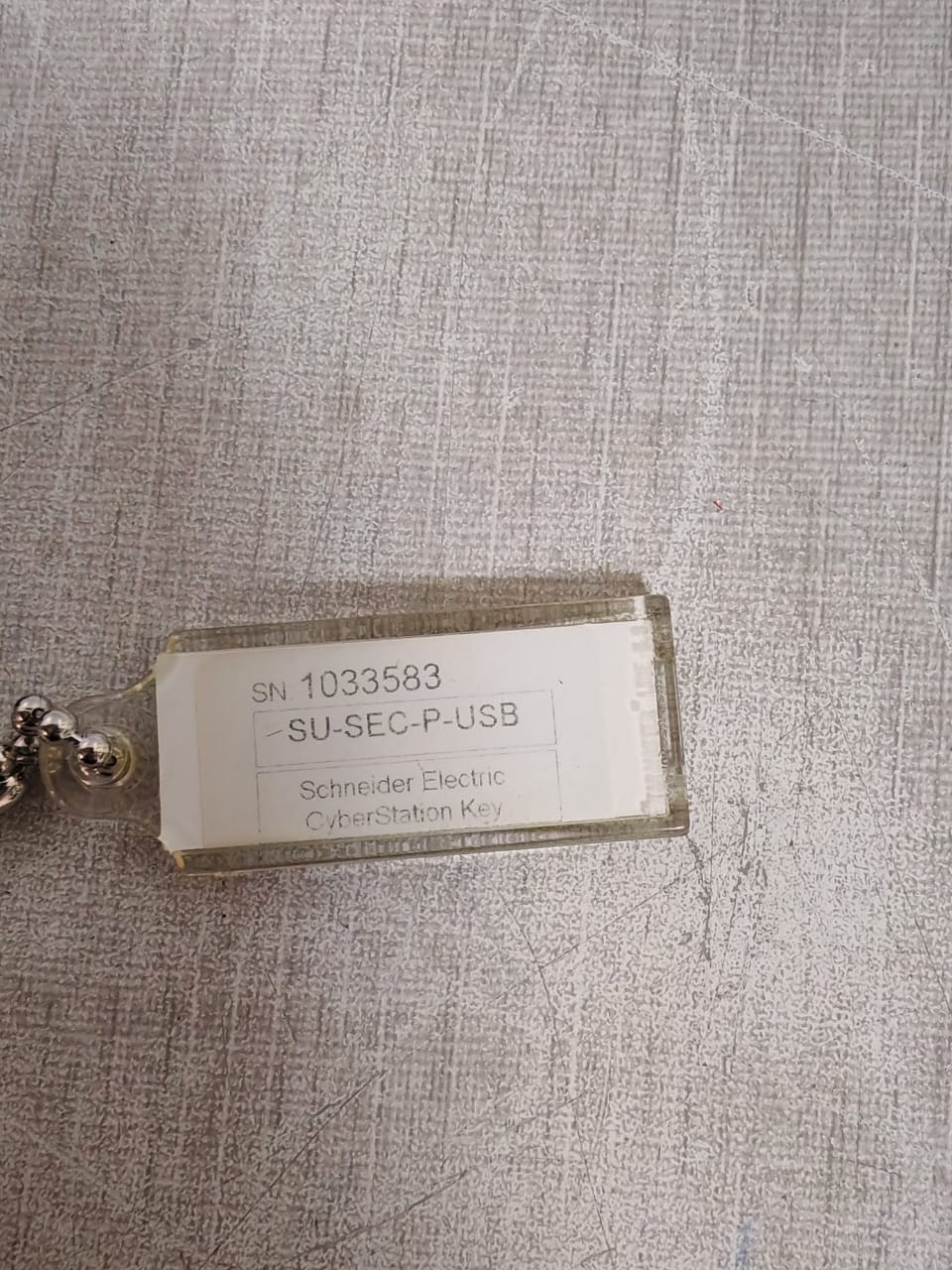 Schneider Electric SU SEC 1KPT SCHNEIDER ELECTRIC SU SEC 1KPT USB PRG CYBERSTATION KEY ANDOVER CONTINUUM 5
